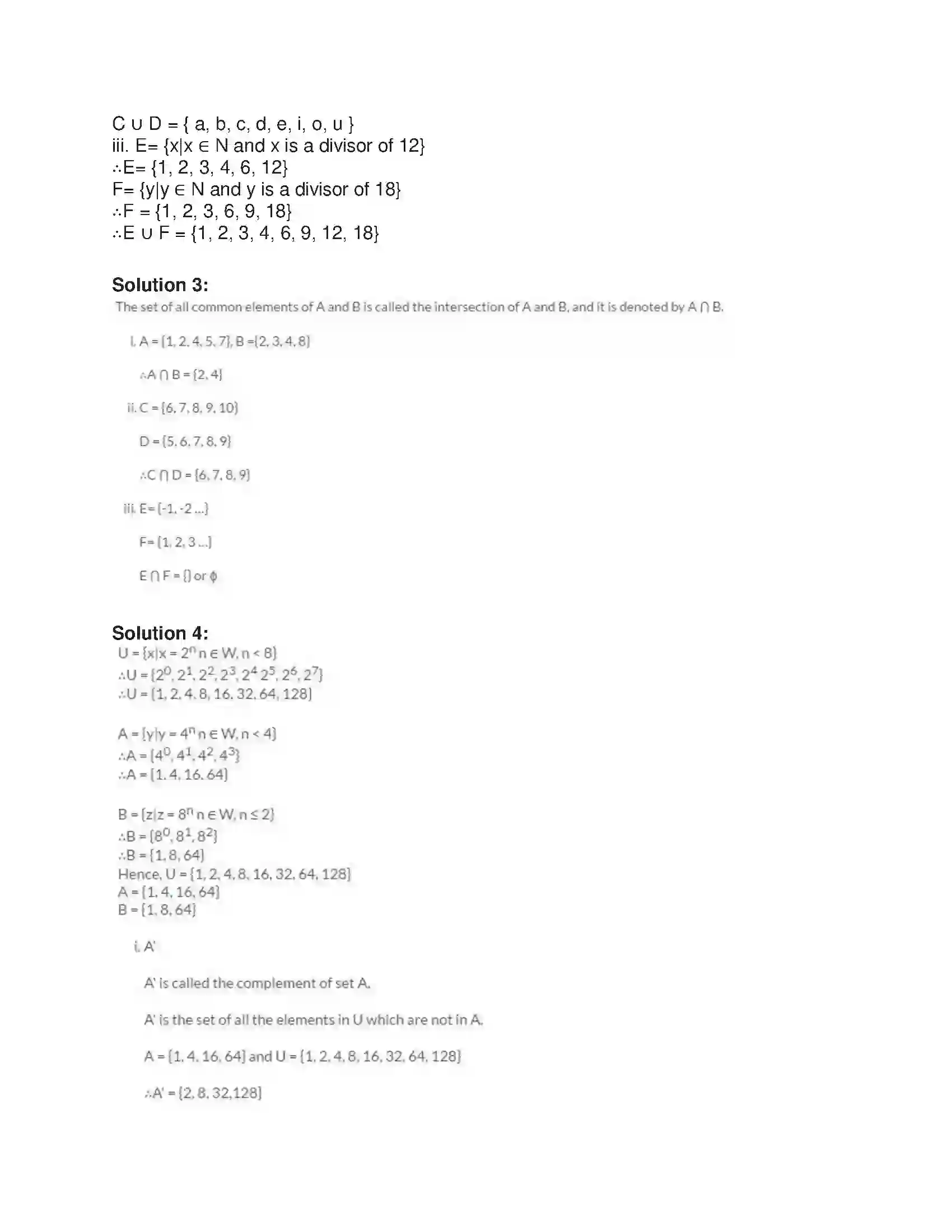 Maharashtra Board Class 9th Algebra Sets Solution 8