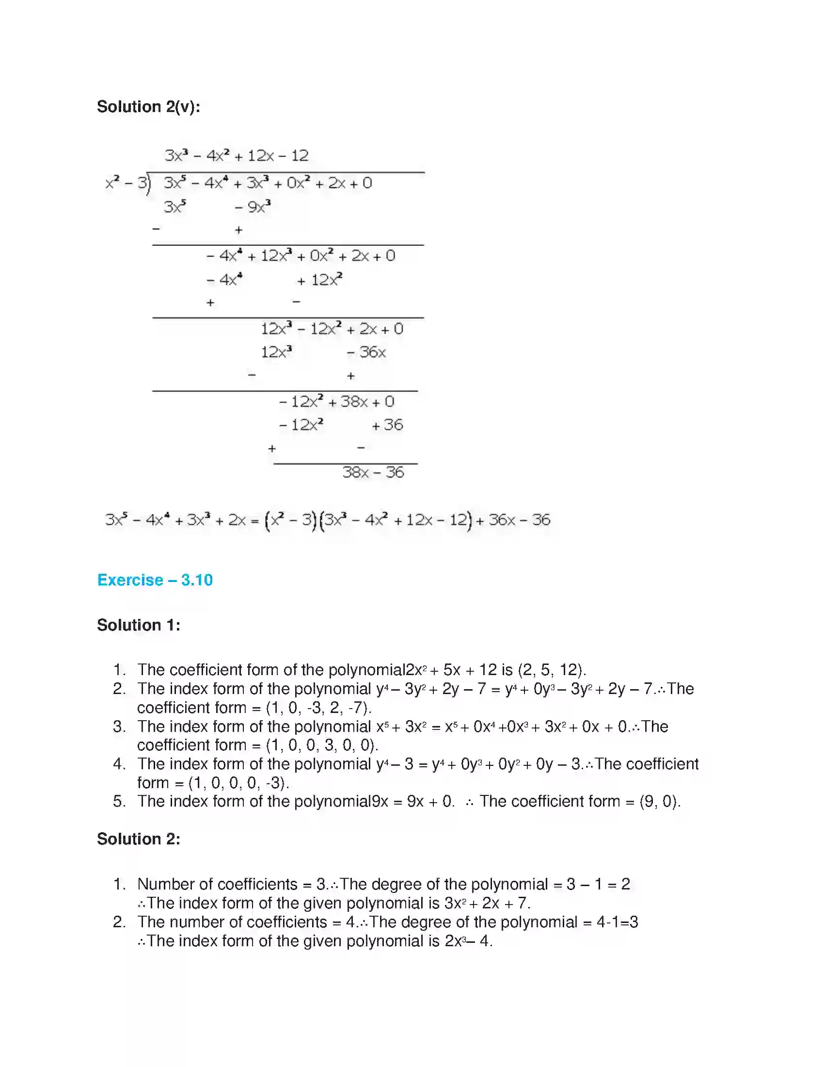 Maharashtra Board Class 9th Algebra Algebraic Expressions Solution 23