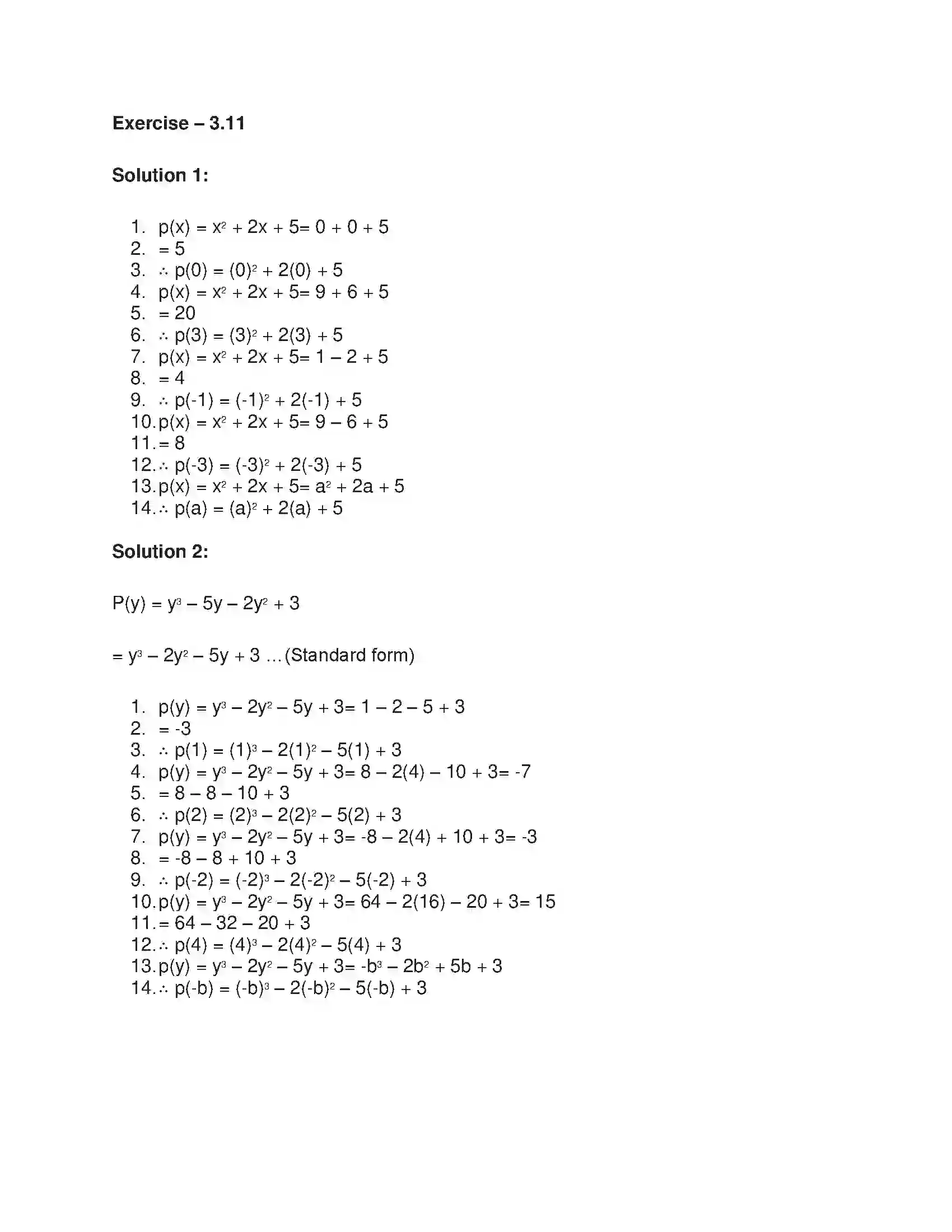 Maharashtra Board Class 9th Algebra Algebraic Expressions Solution 28