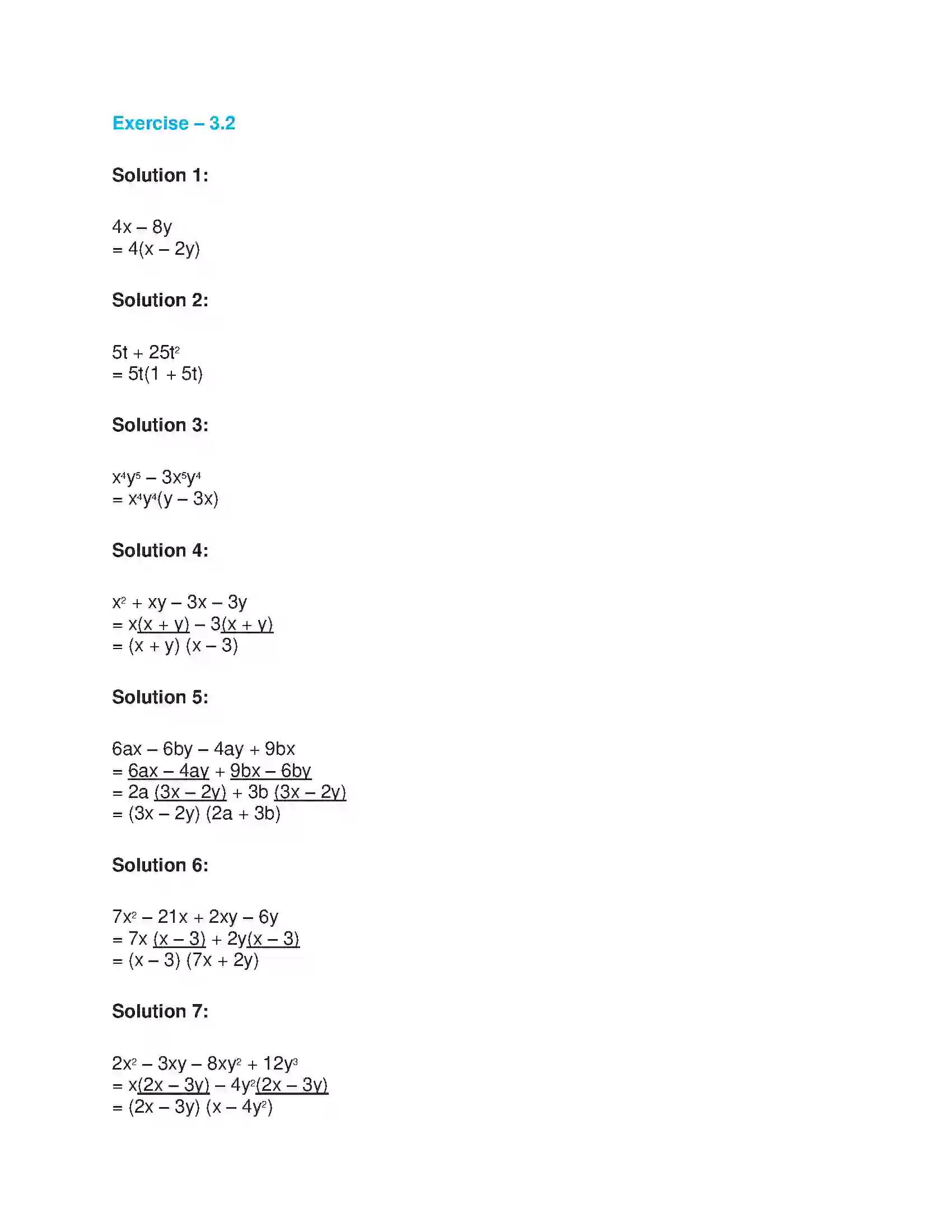 Maharashtra Board Class 9th Algebra Algebraic Expressions Solution 5