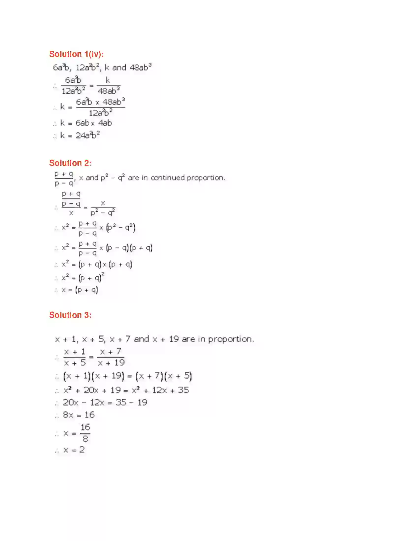 Maharashtra Board Class 9th Algebra Ratio and Proportion Solution 25