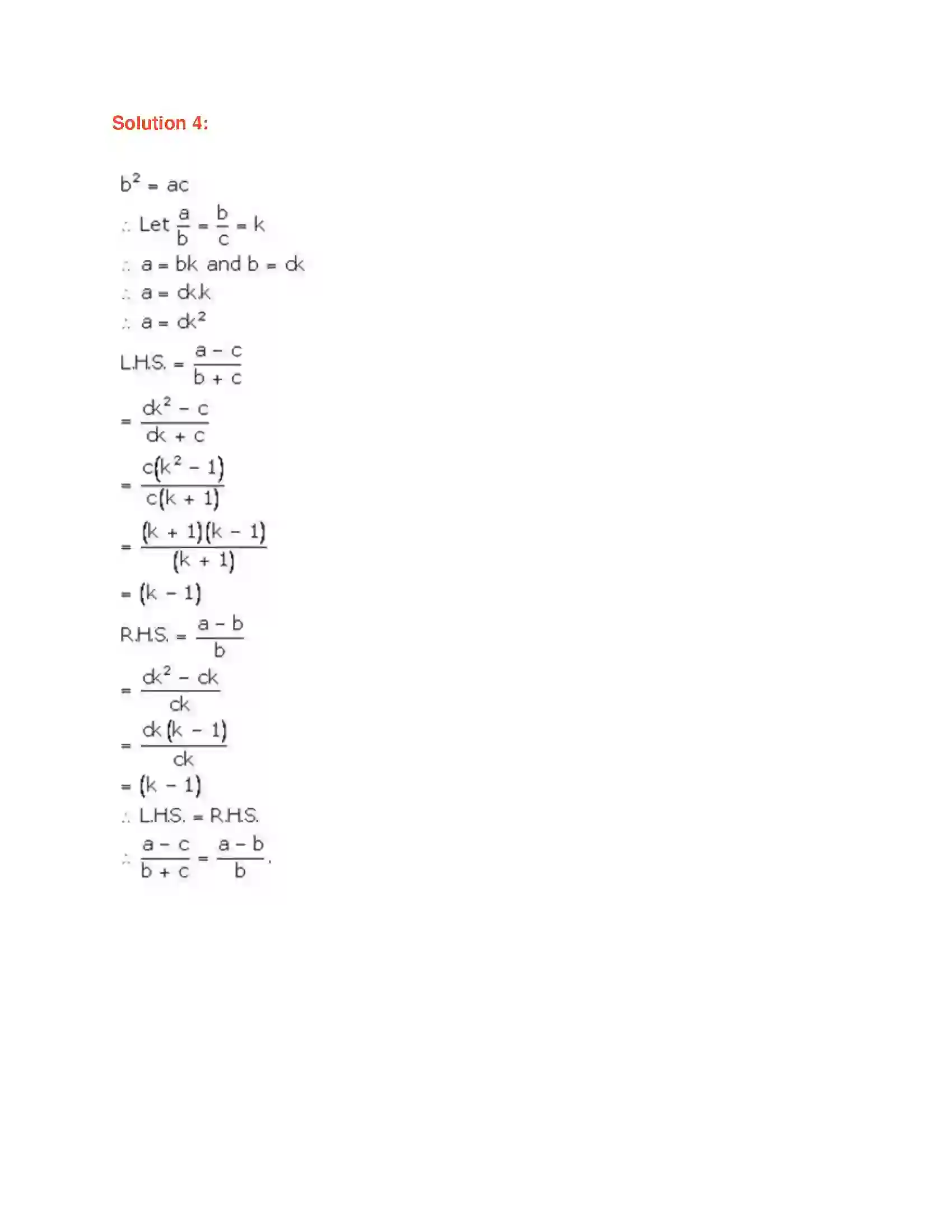 Maharashtra Board Class 9th Algebra Ratio and Proportion Solution 32