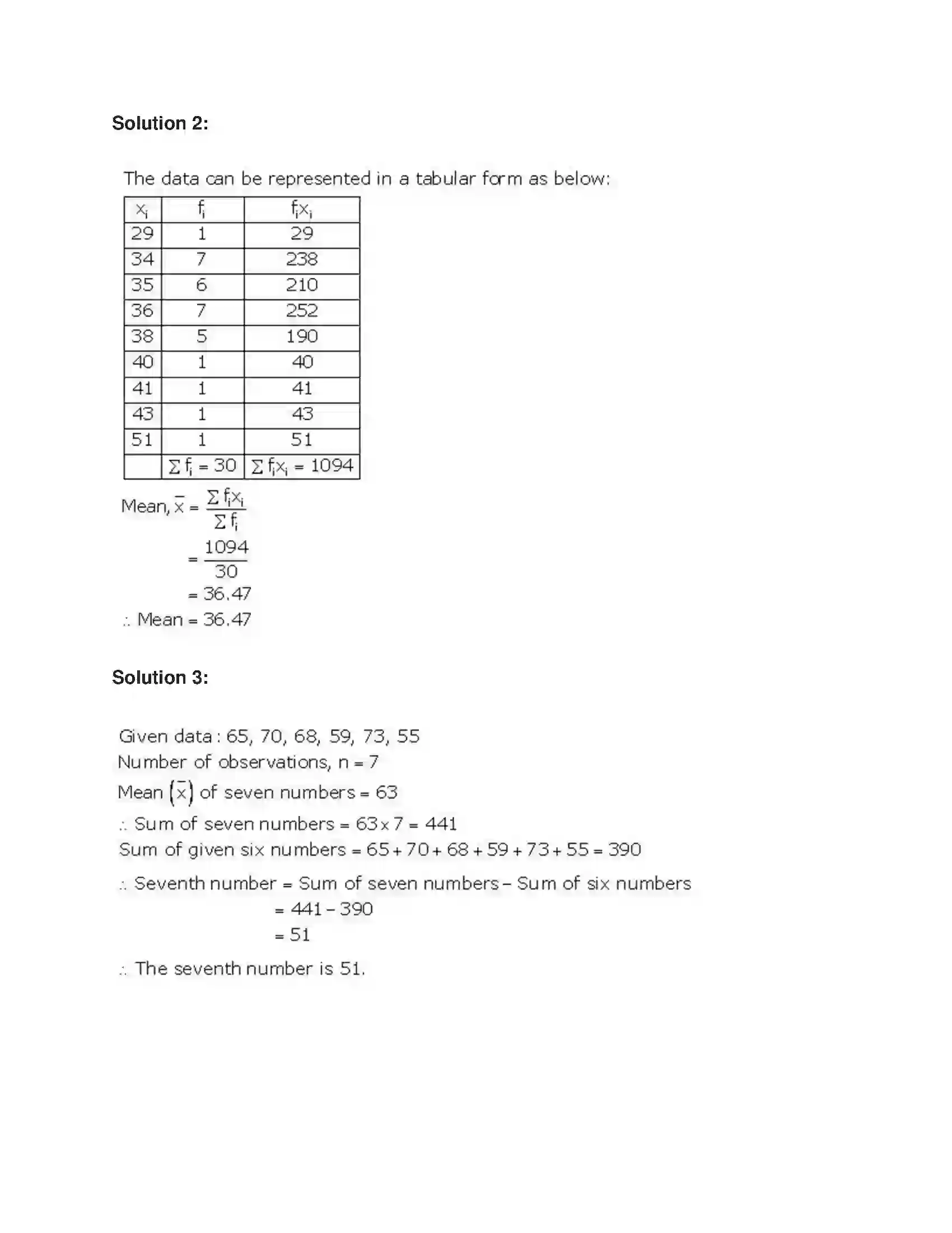 Maharashtra Board Class 9th Algebra Statistics Solution 11