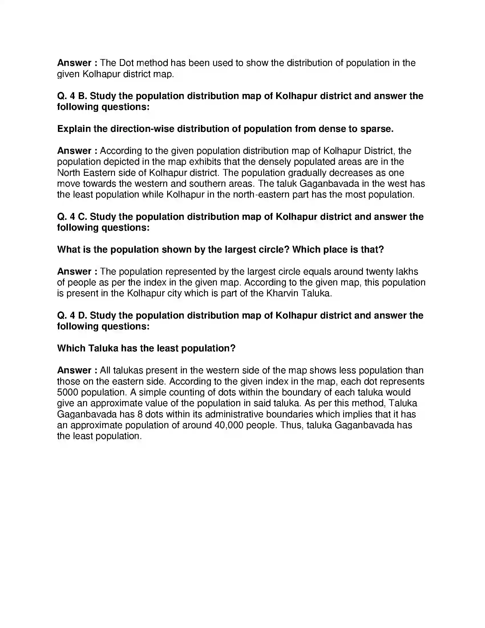 Maharashtra Board Class 9th Geography - English Medium Distributional Maps Solution 10