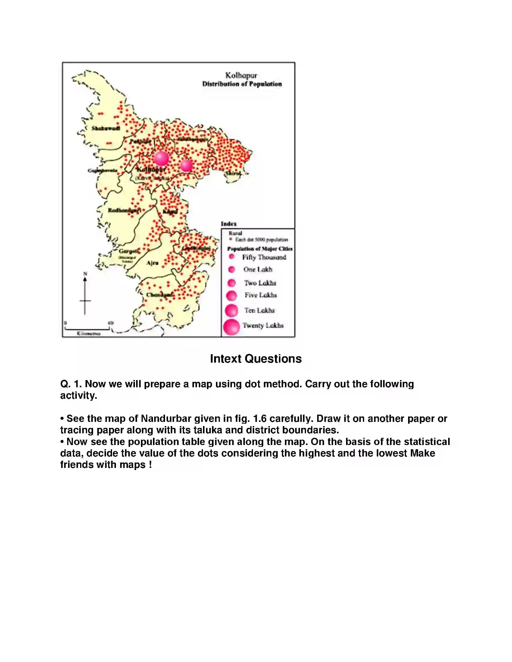 Maharashtra Board Class 9th Geography - English Medium Distributional Maps Solution 11
