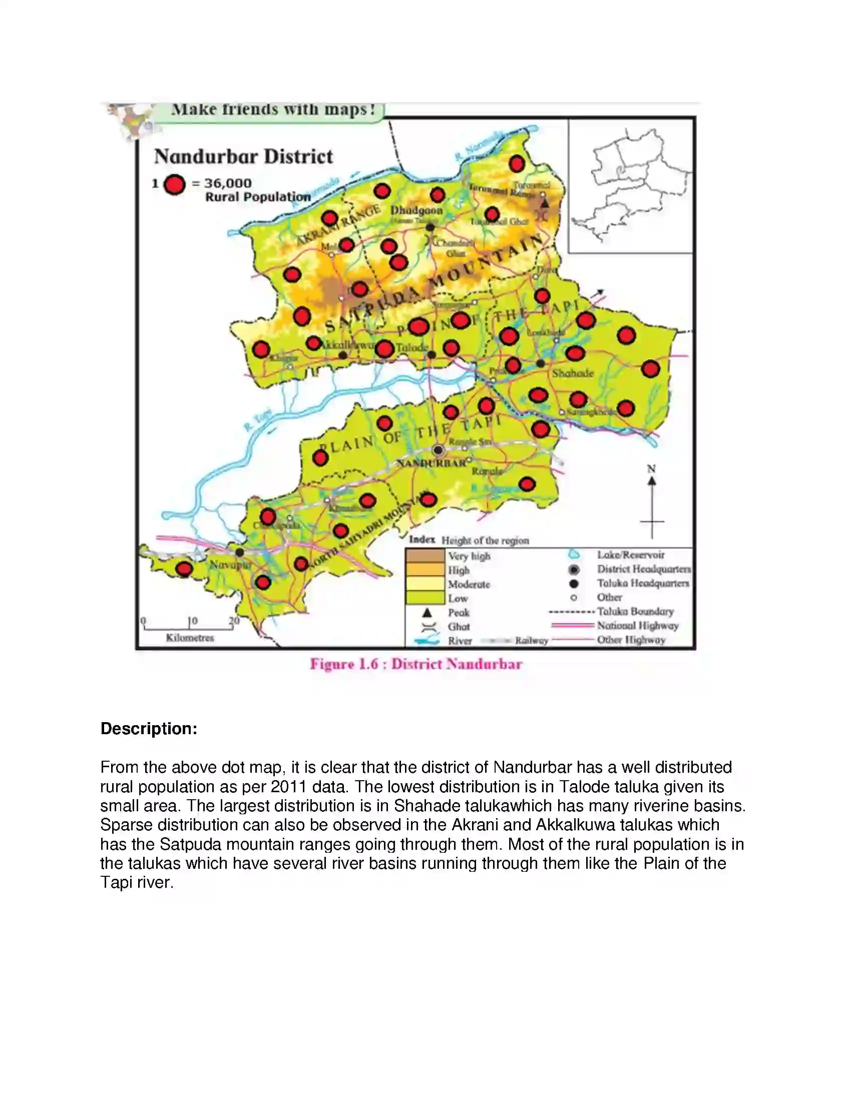 Maharashtra Board Class 9th Geography - English Medium Distributional Maps Solution 16