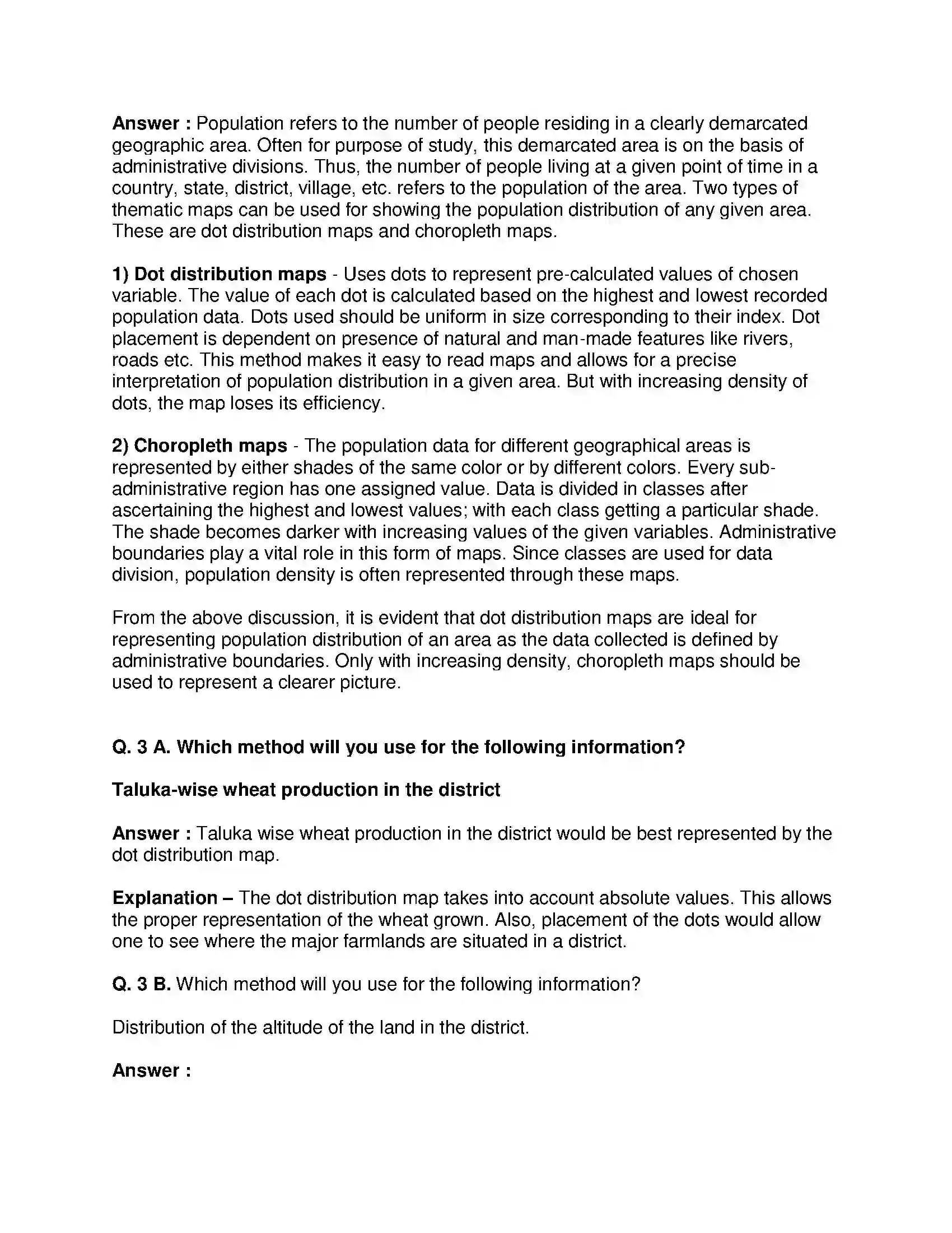 Maharashtra Board Class 9th Geography - English Medium Distributional Maps Solution 8