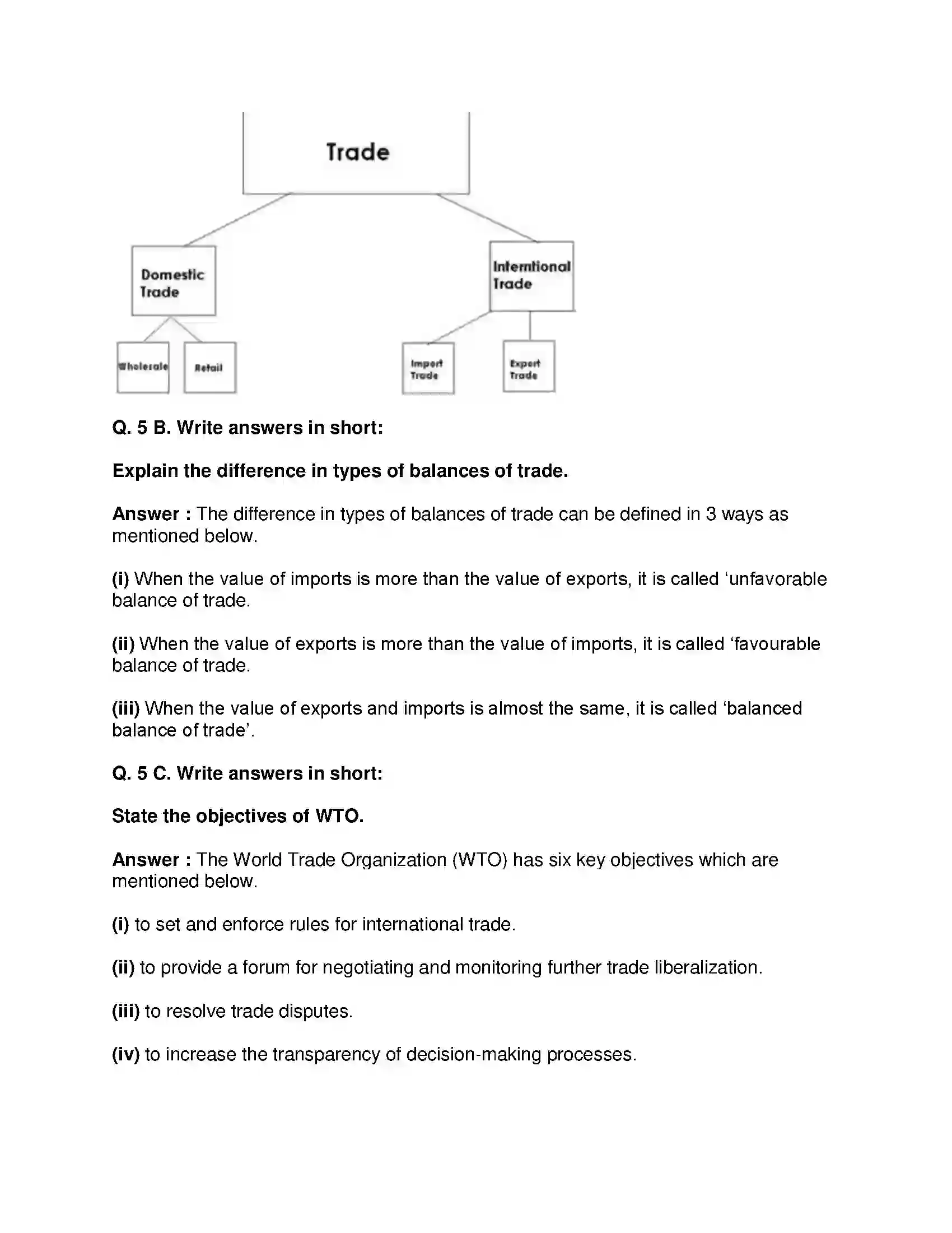 Maharashtra Board Class 9th Geography - English Medium Trade Solution 3