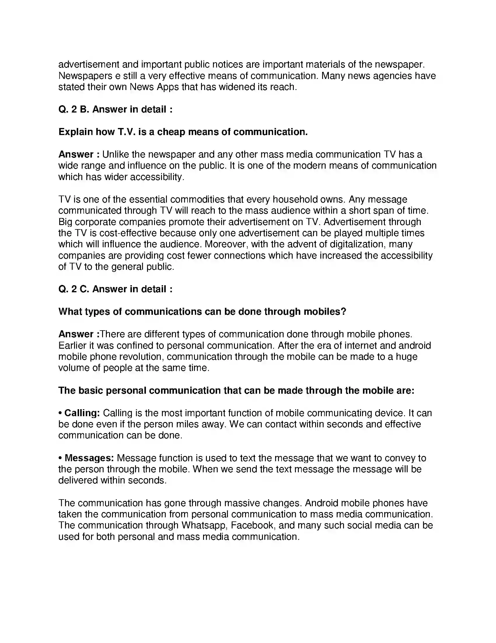 Maharashtra Board Class 9th Geography - English Medium Transport and Communication Solution 4