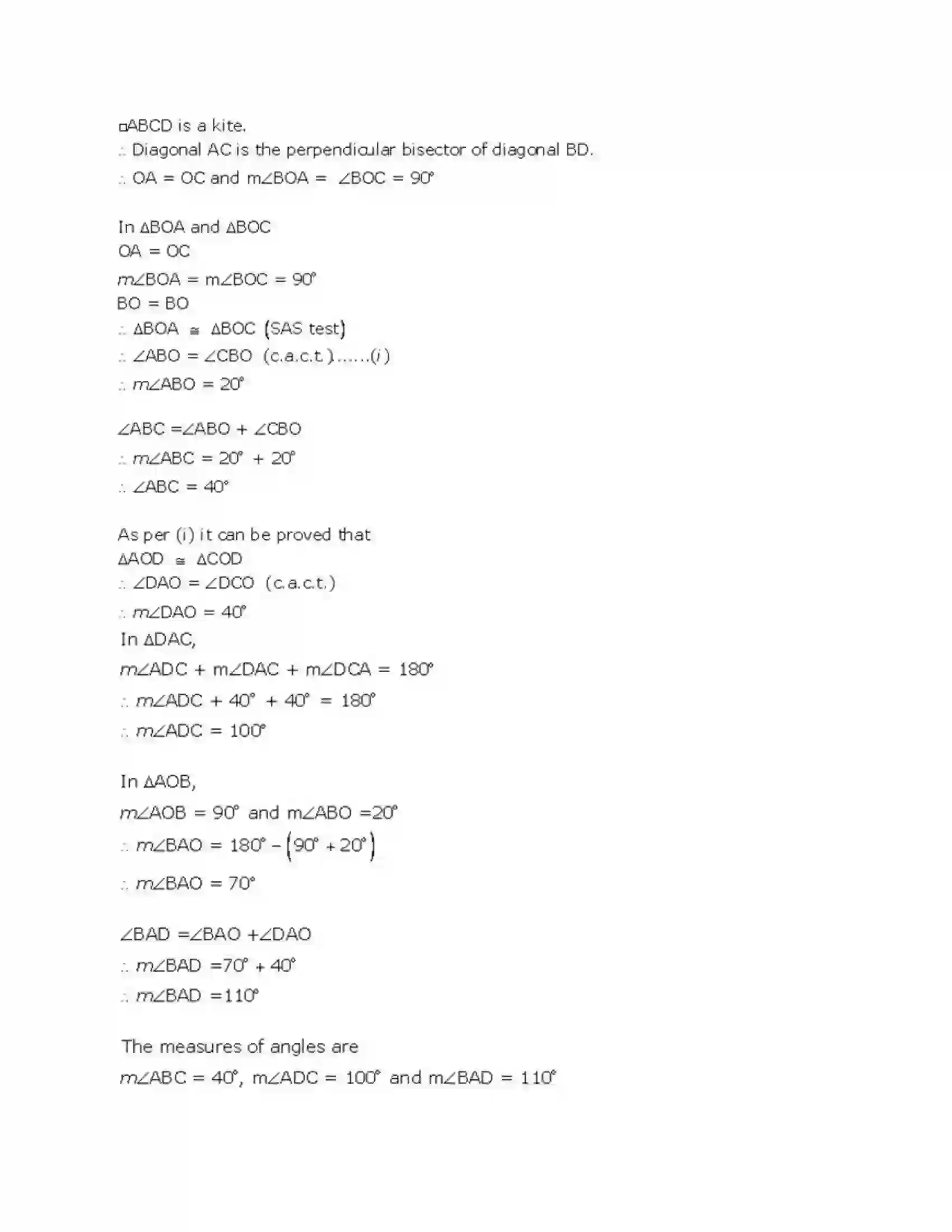 Maharashtra Board Class 9th Geometry Quadrilaterals Solution 18