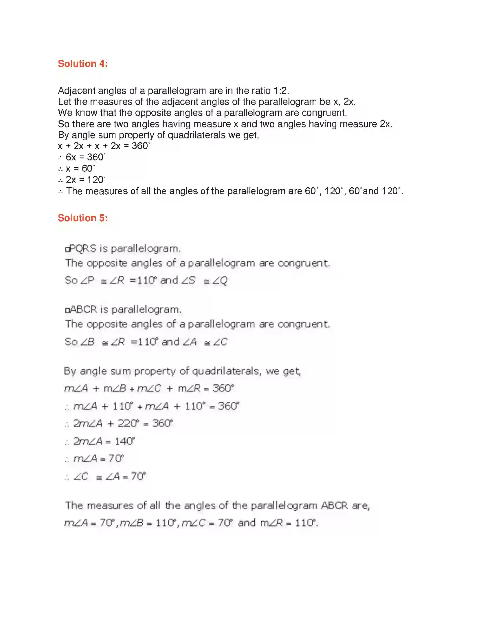 Maharashtra Board Class 9th Geometry Quadrilaterals Solution 6