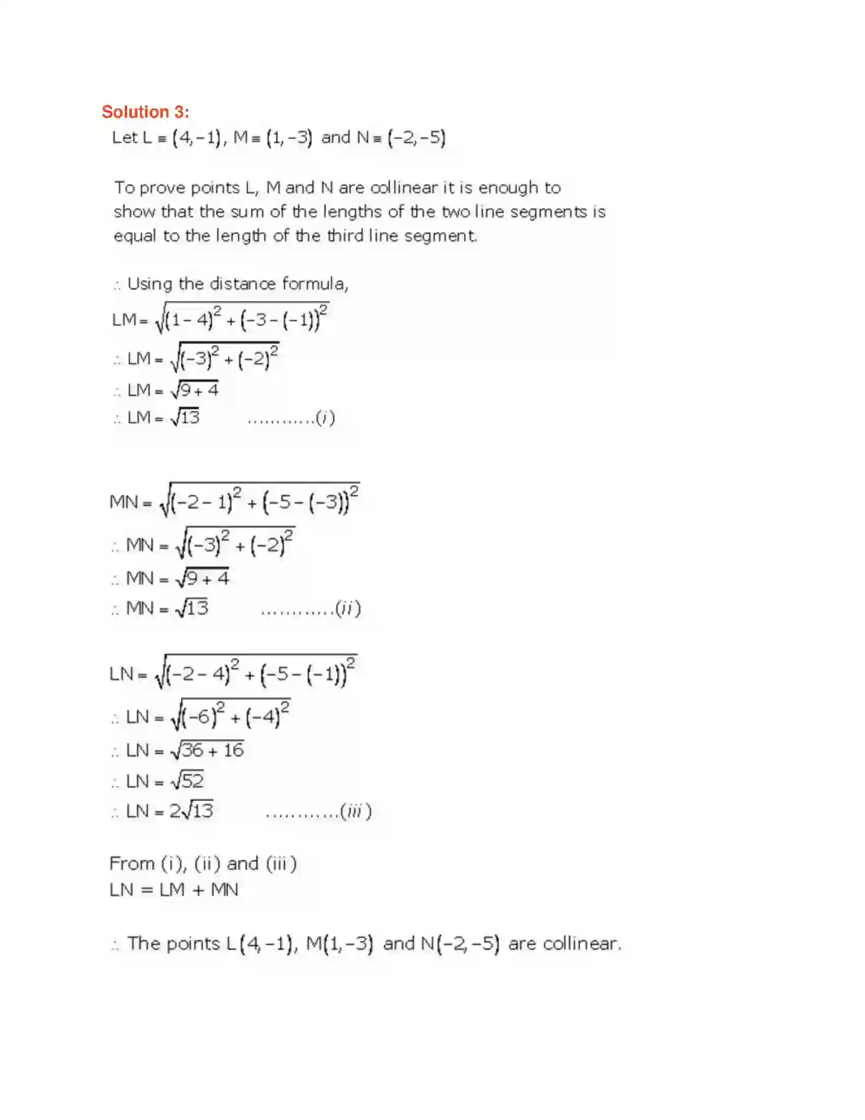 Maharashtra Board Class 9th Geometry Co-ordinate Geometry Solution 4