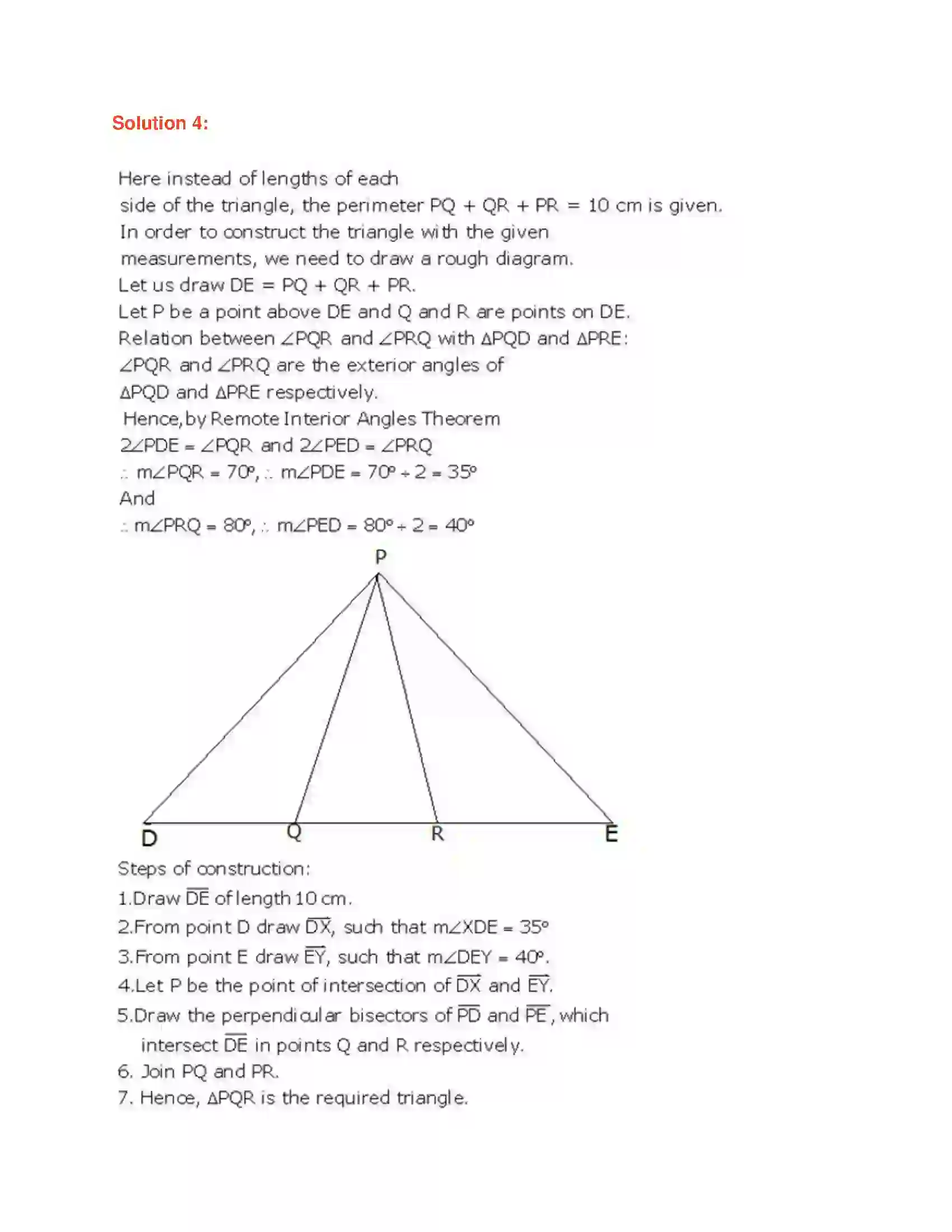 Maharashtra Board Class 9th Geometry Geometrical Constructions Solution 10