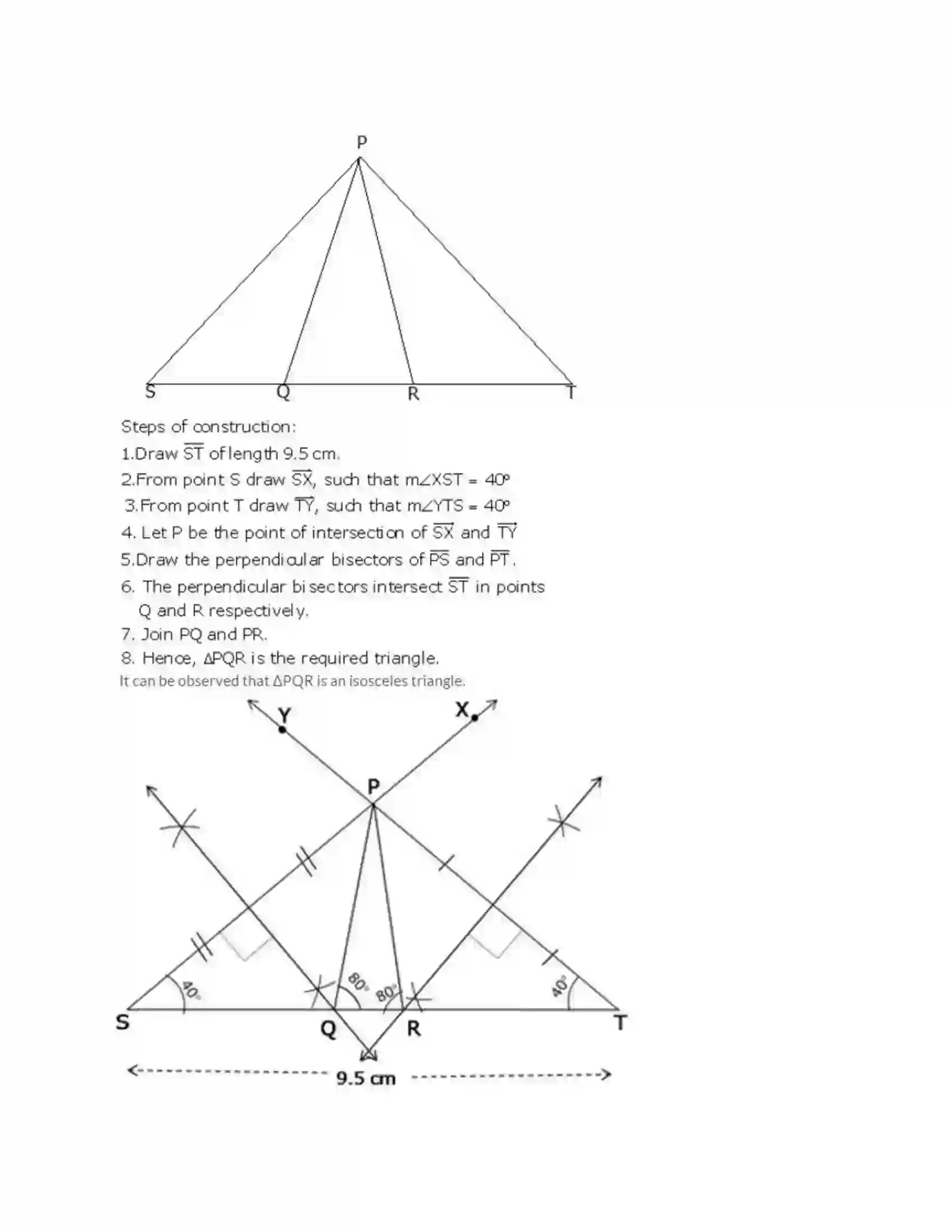 Maharashtra Board Class 9th Geometry Geometrical Constructions Solution 12