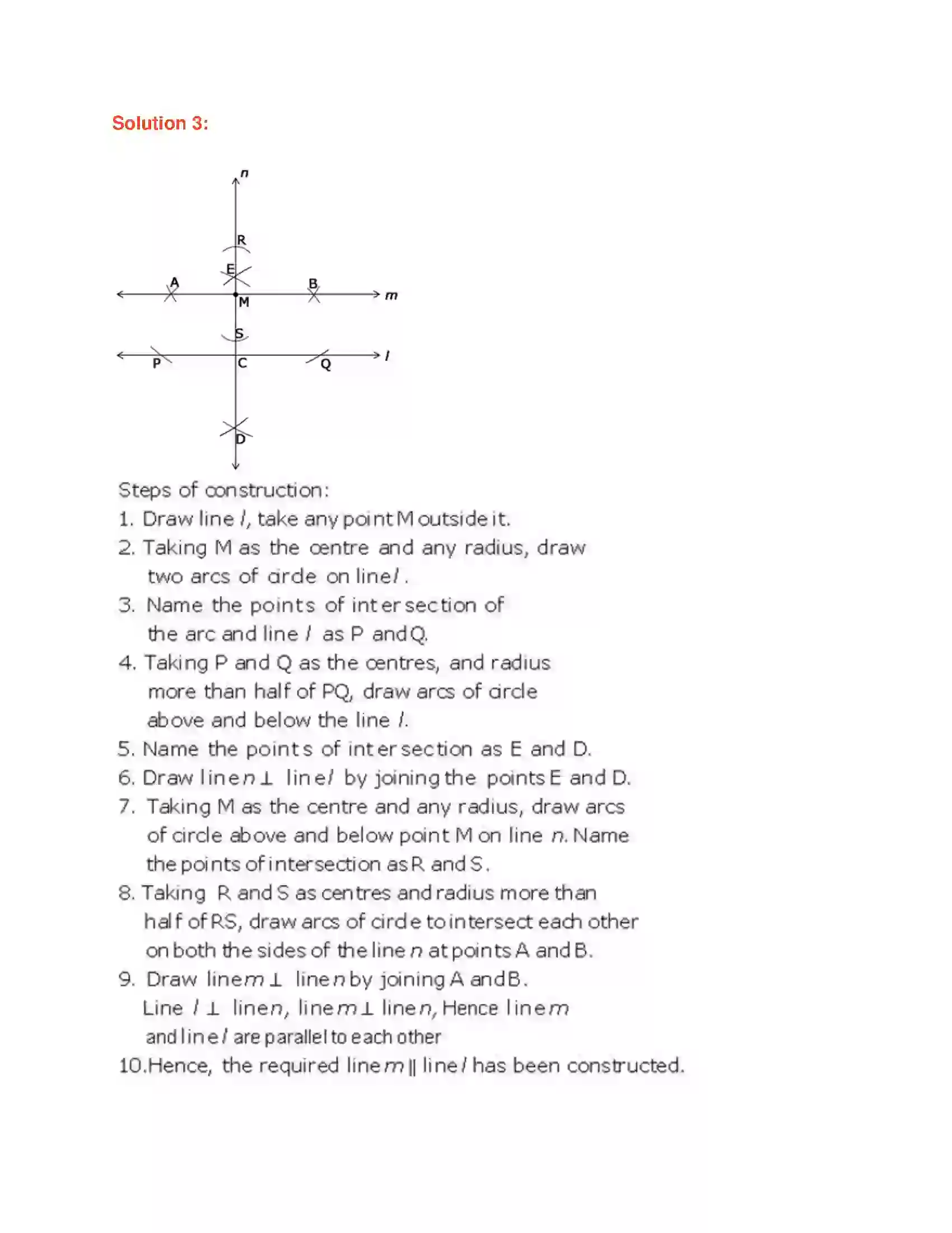 Maharashtra Board Class 9th Geometry Geometrical Constructions Solution 3