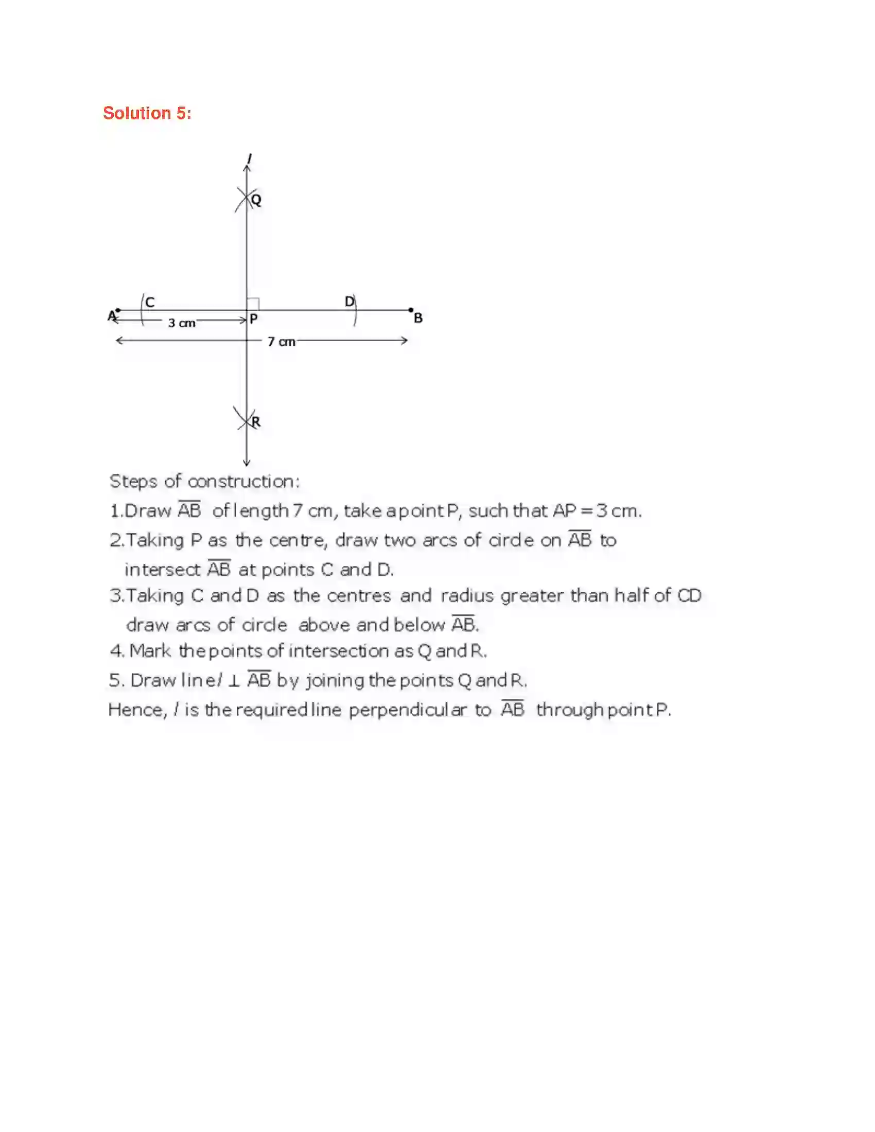 Maharashtra Board Class 9th Geometry Geometrical Constructions Solution 5