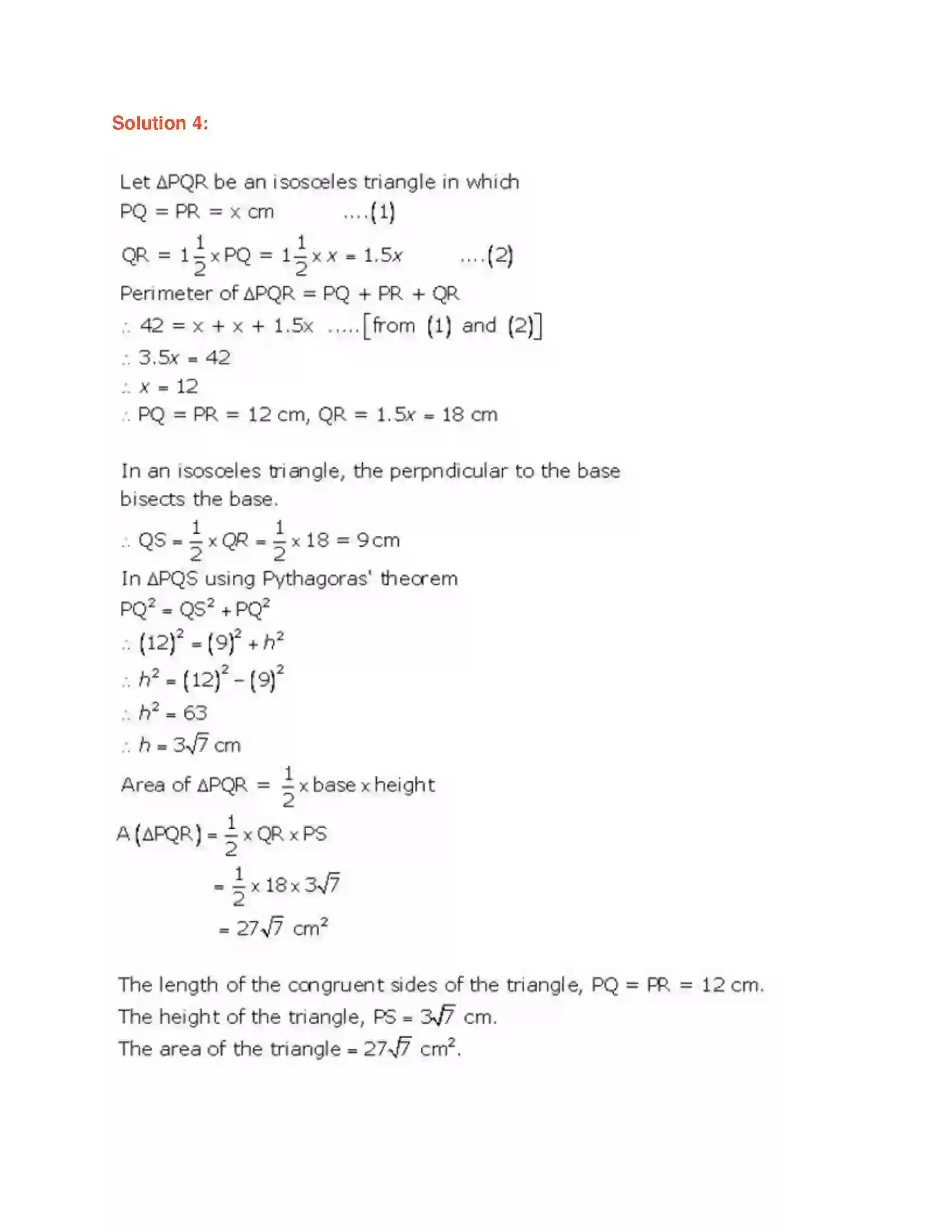 Maharashtra Board Class 9th Geometry Mensuration Solution 3