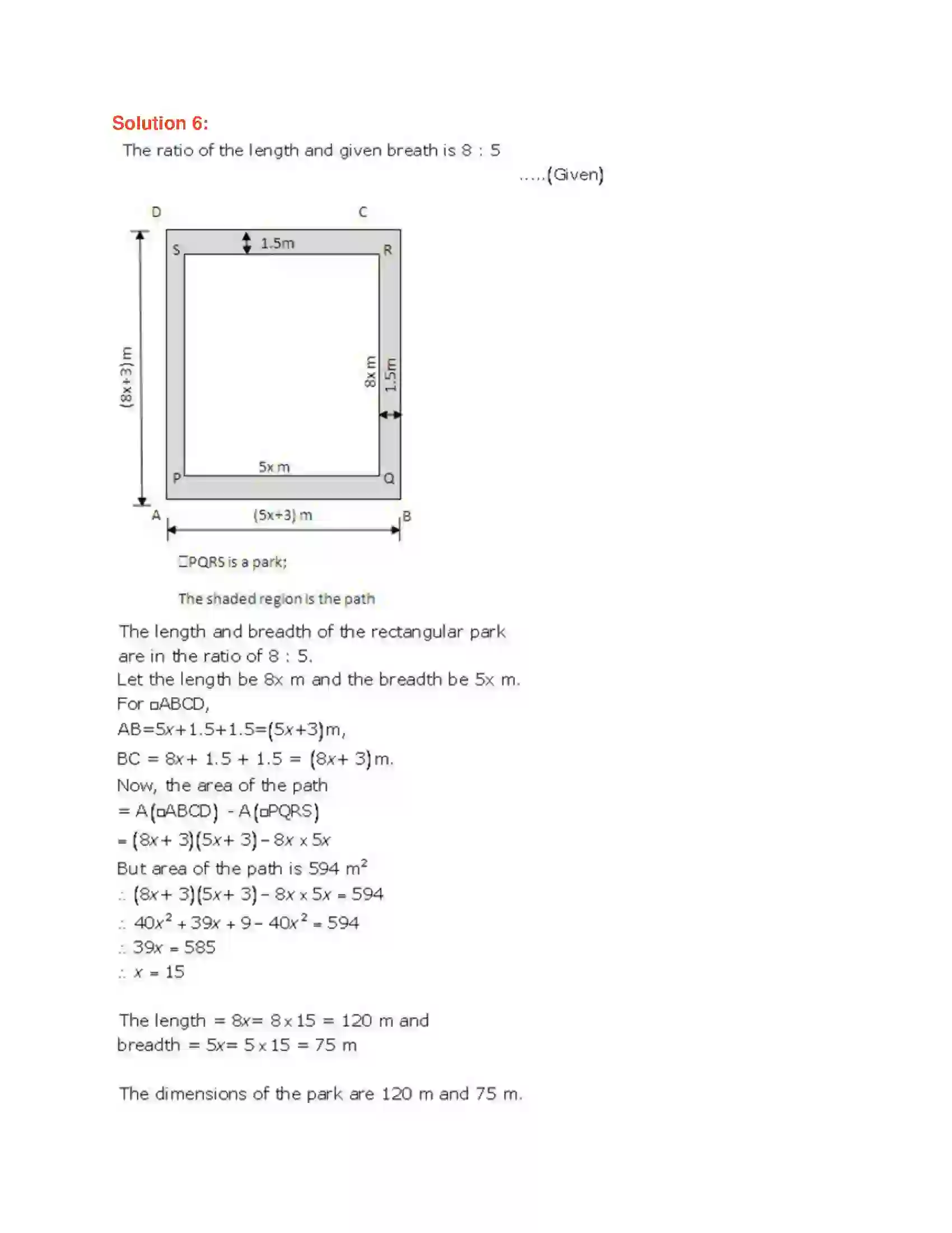 Maharashtra Board Class 9th Geometry Mensuration Solution 9
