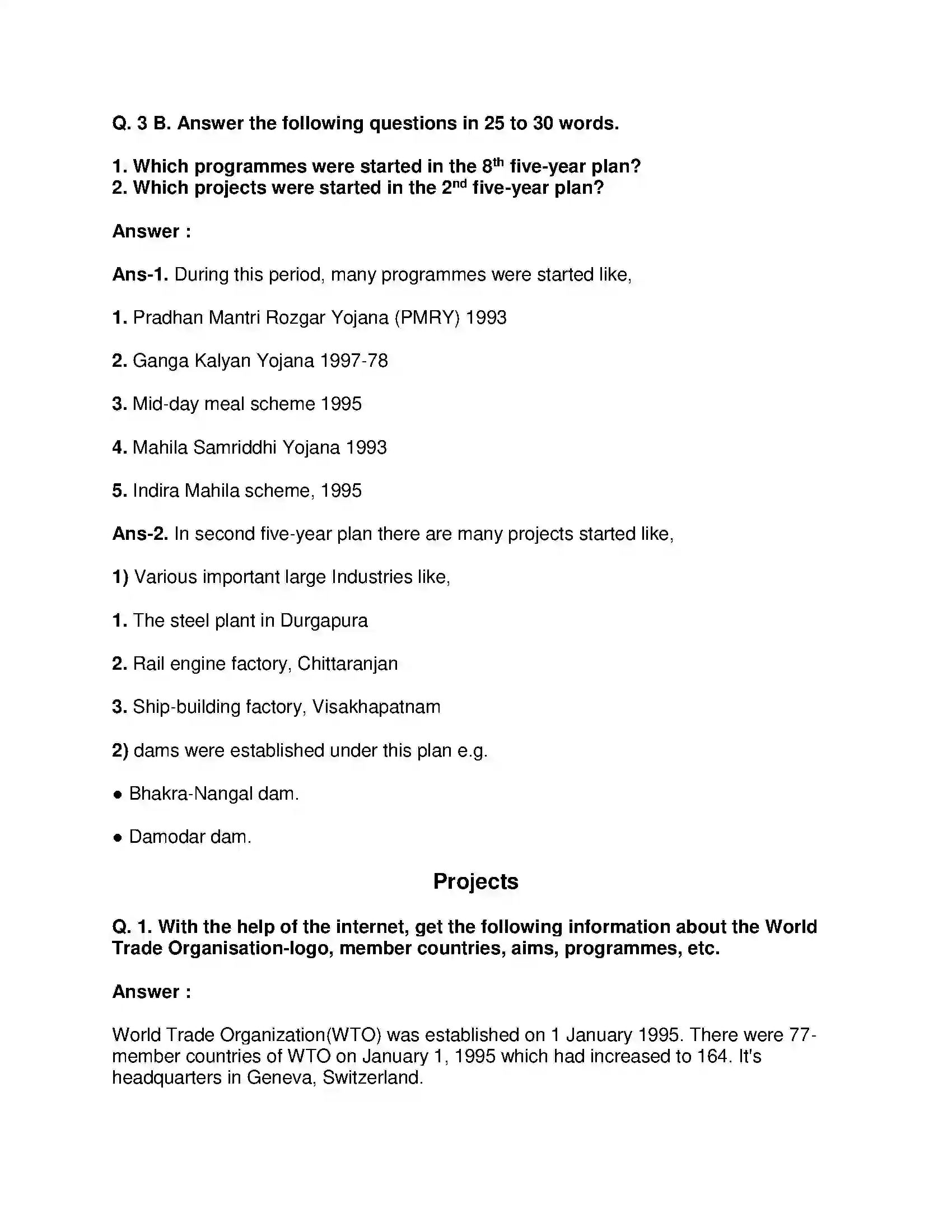Maharashtra Board Class 9th History - English Medium Economic Development Solution 4