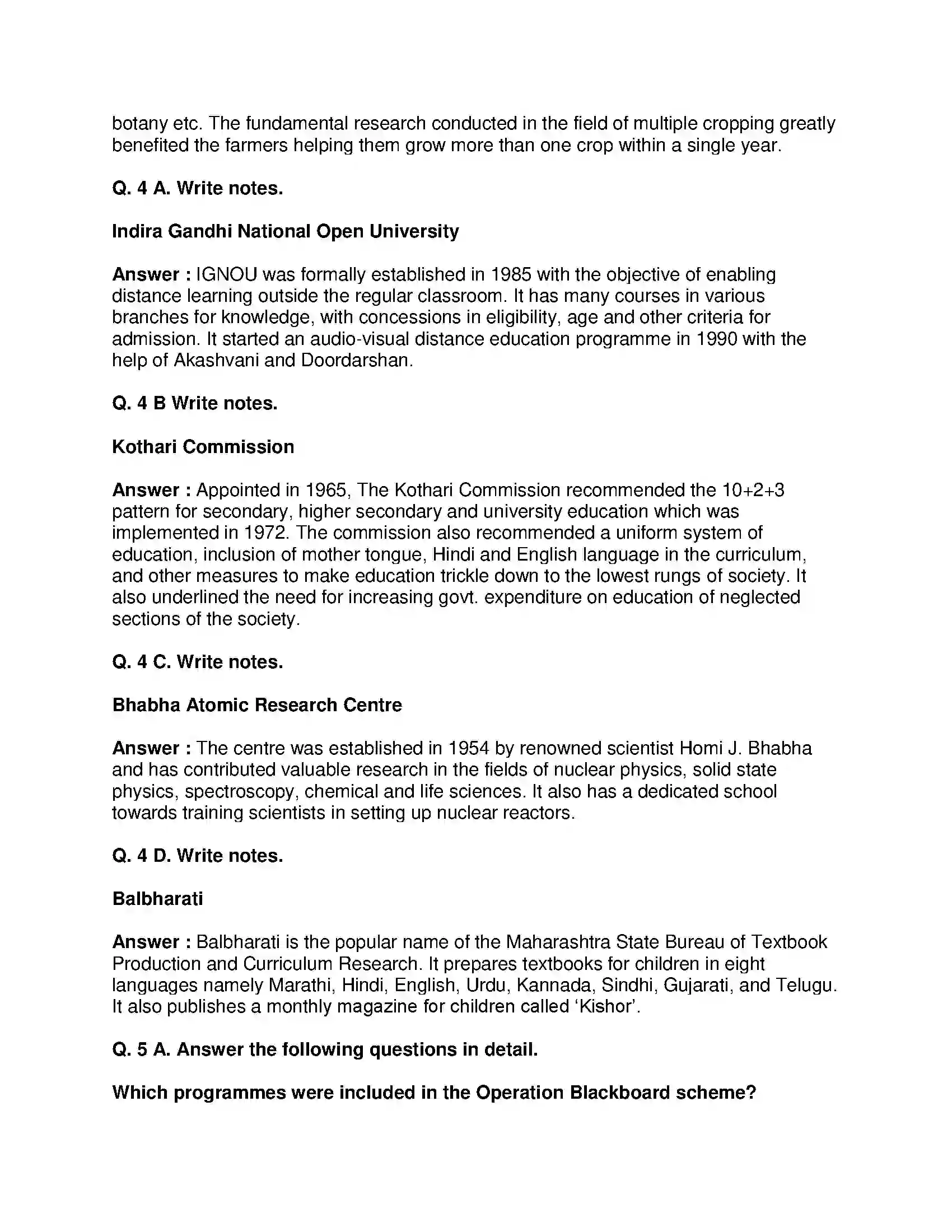 Maharashtra Board Class 9th History - English Medium Education Solution 4