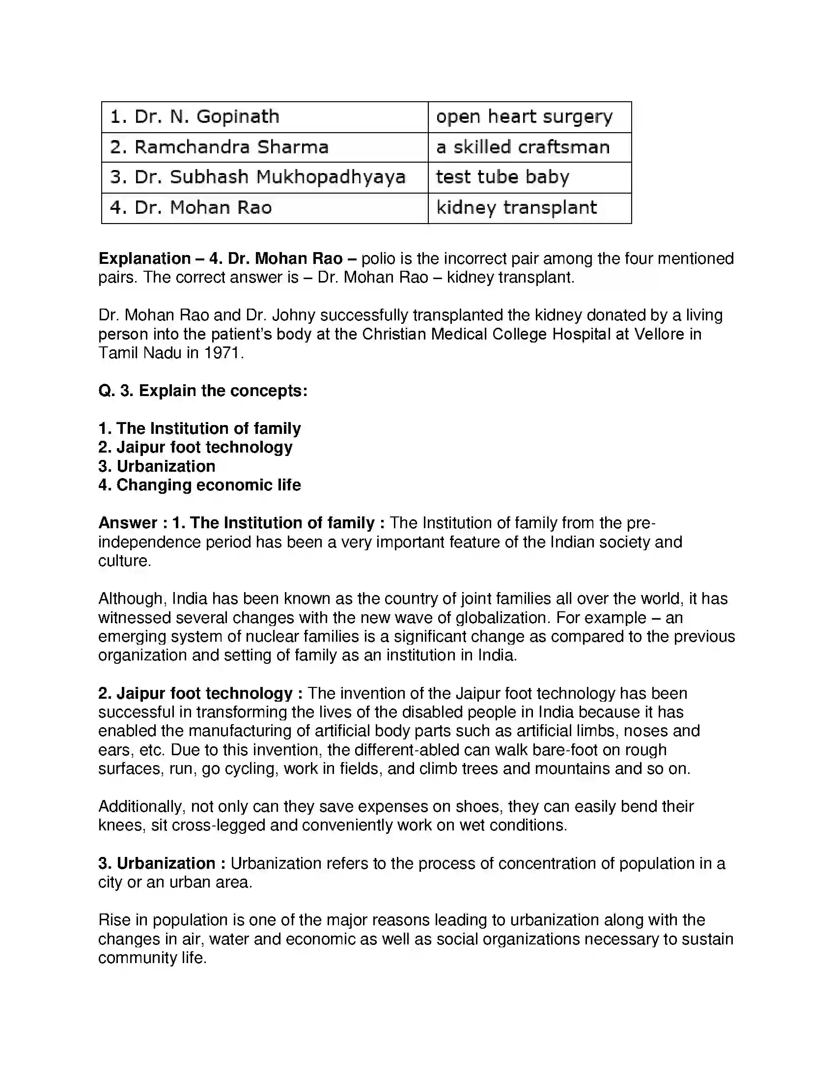 Maharashtra Board Class 9th History - English Medium Changing Life : 1 Solution 2