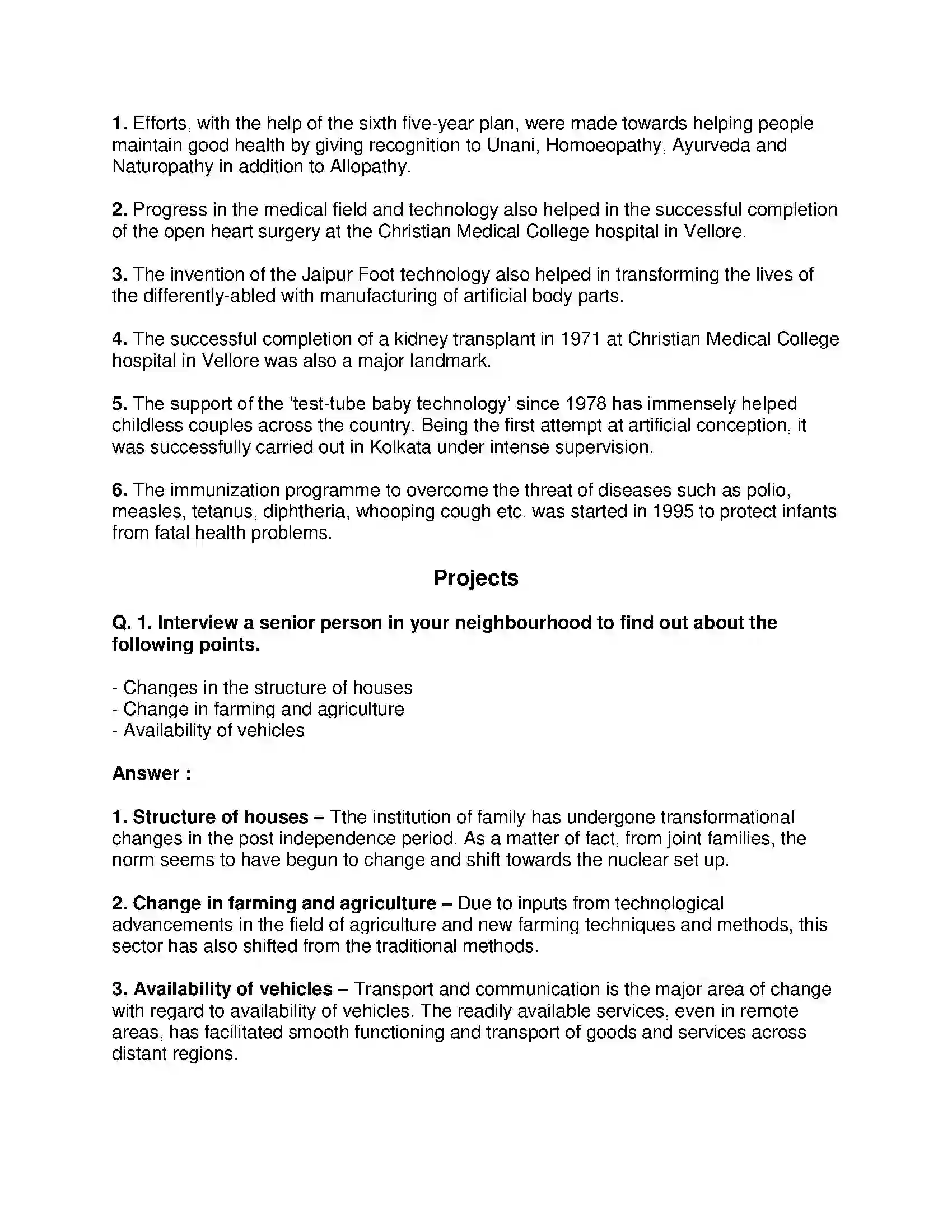 Maharashtra Board Class 9th History - English Medium Changing Life : 1 Solution 5