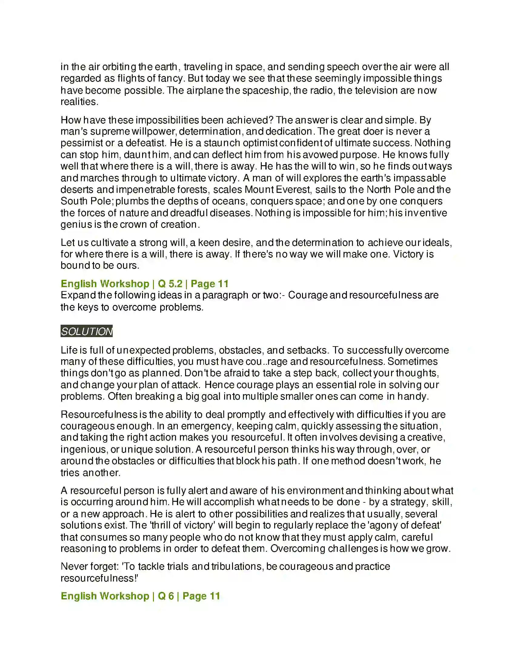 Maharashtra Board Class 9th Kumarbharati - English Medium 1.2 A Synopsis-The Swiss Family Robinson Solution 11