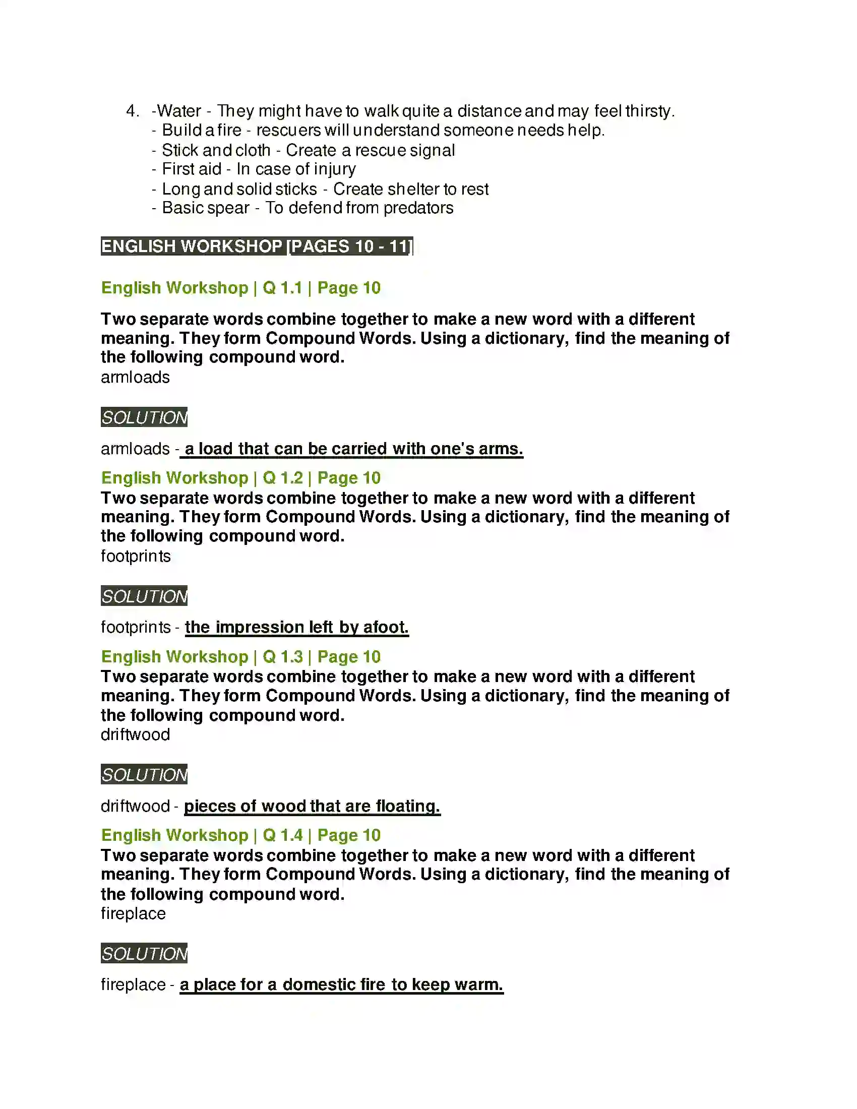 Maharashtra Board Class 9th Kumarbharati - English Medium 1.2 A Synopsis-The Swiss Family Robinson Solution 4