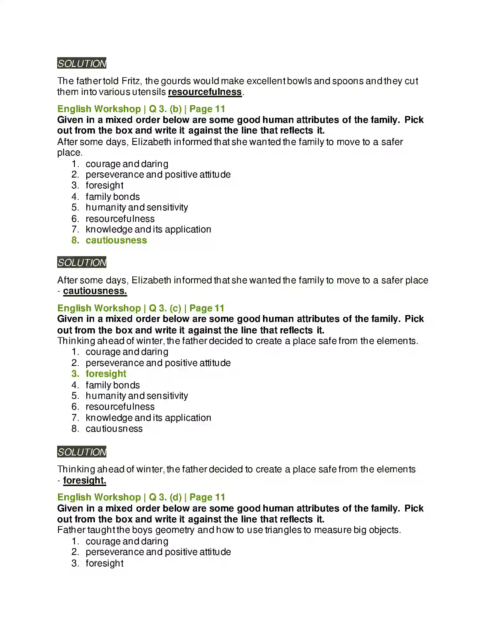 Maharashtra Board Class 9th Kumarbharati - English Medium 1.2 A Synopsis-The Swiss Family Robinson Solution 8