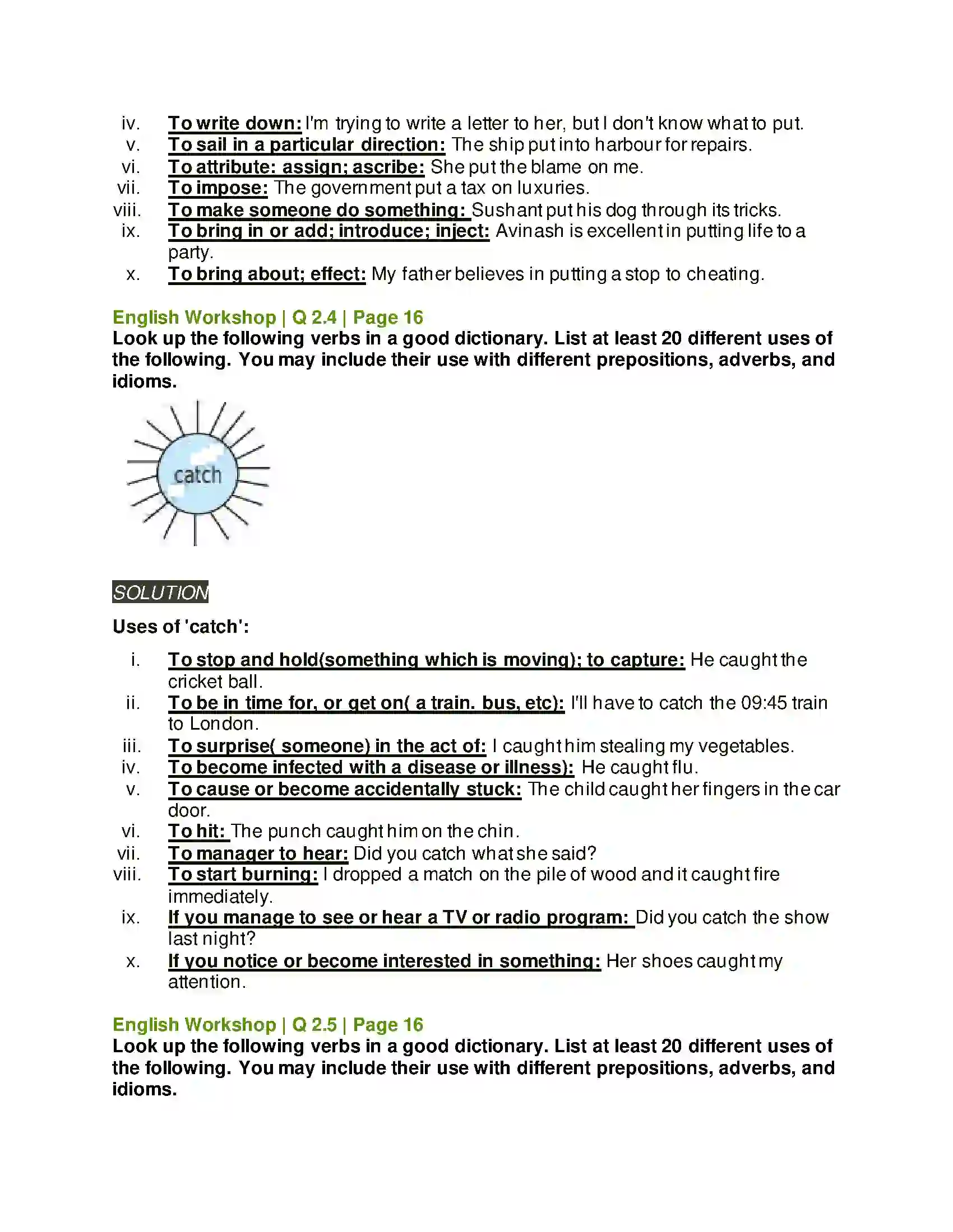 Maharashtra Board Class 9th Kumarbharati - English Medium 1.4 Have You Thought of the Verb ‘Have Solution 5