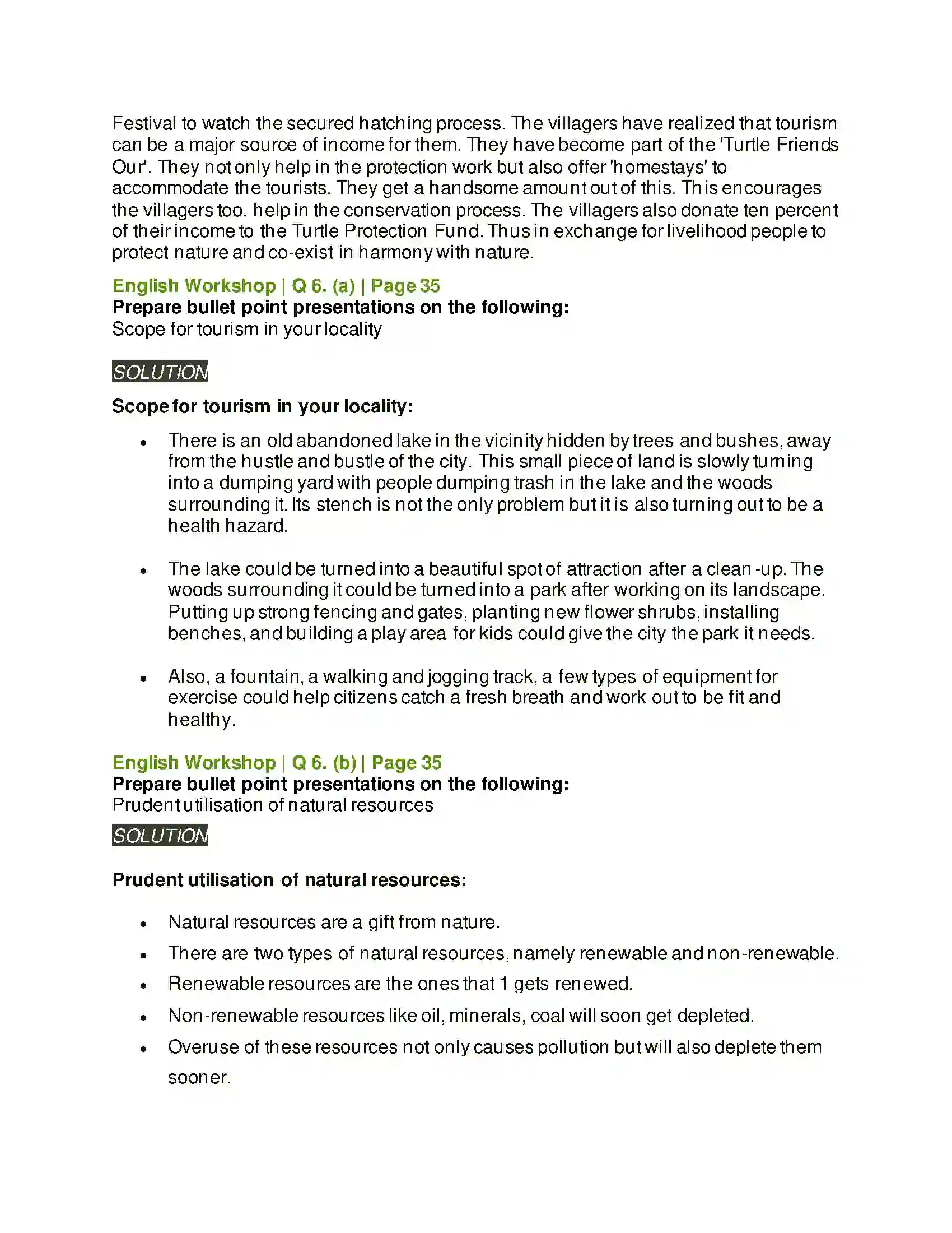 Maharashtra Board Class 9th Kumarbharati - English Medium 2.2 A True Story of Sea Turtles Solution 8