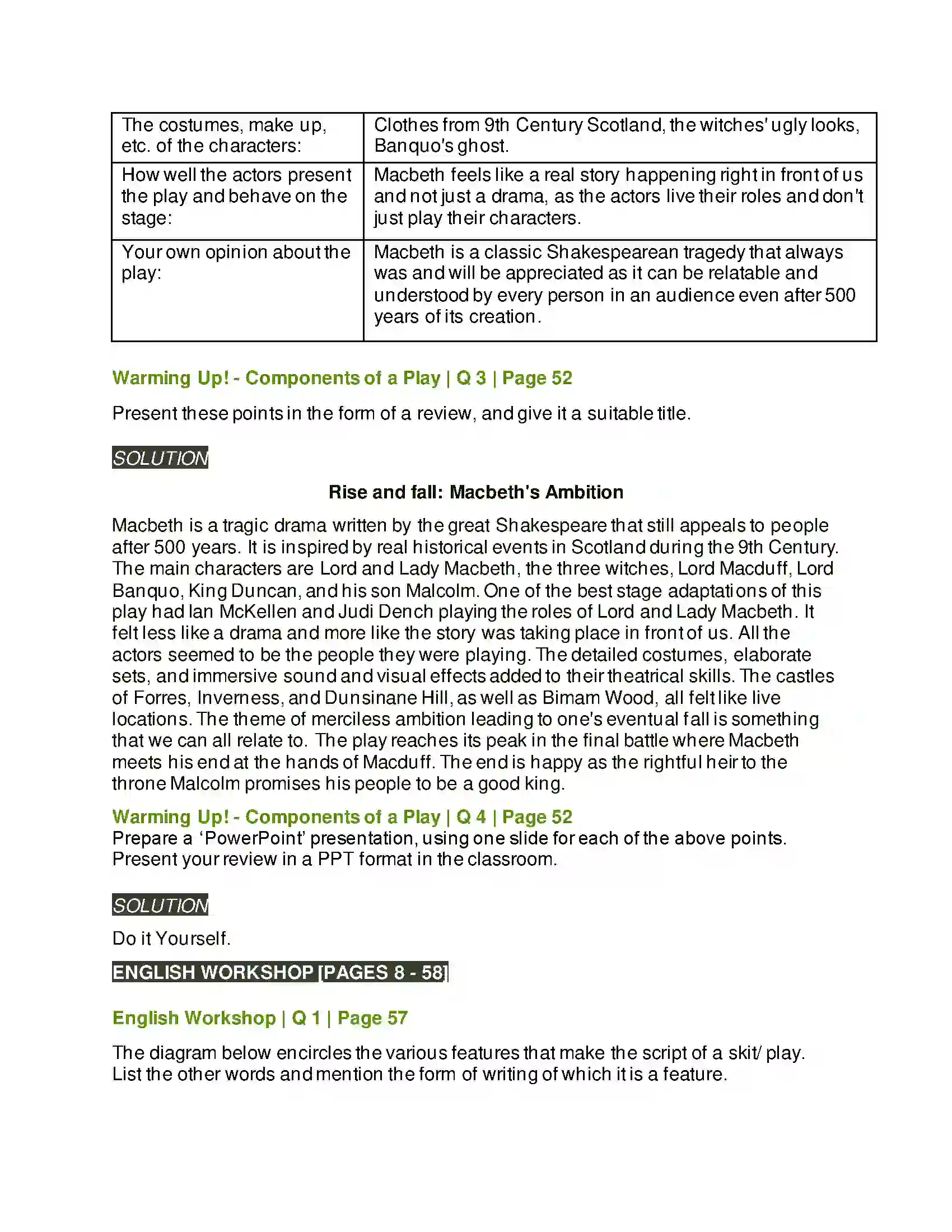 Maharashtra Board Class 9th Kumarbharati - English Medium 2.6 The Past in the Present Solution 3