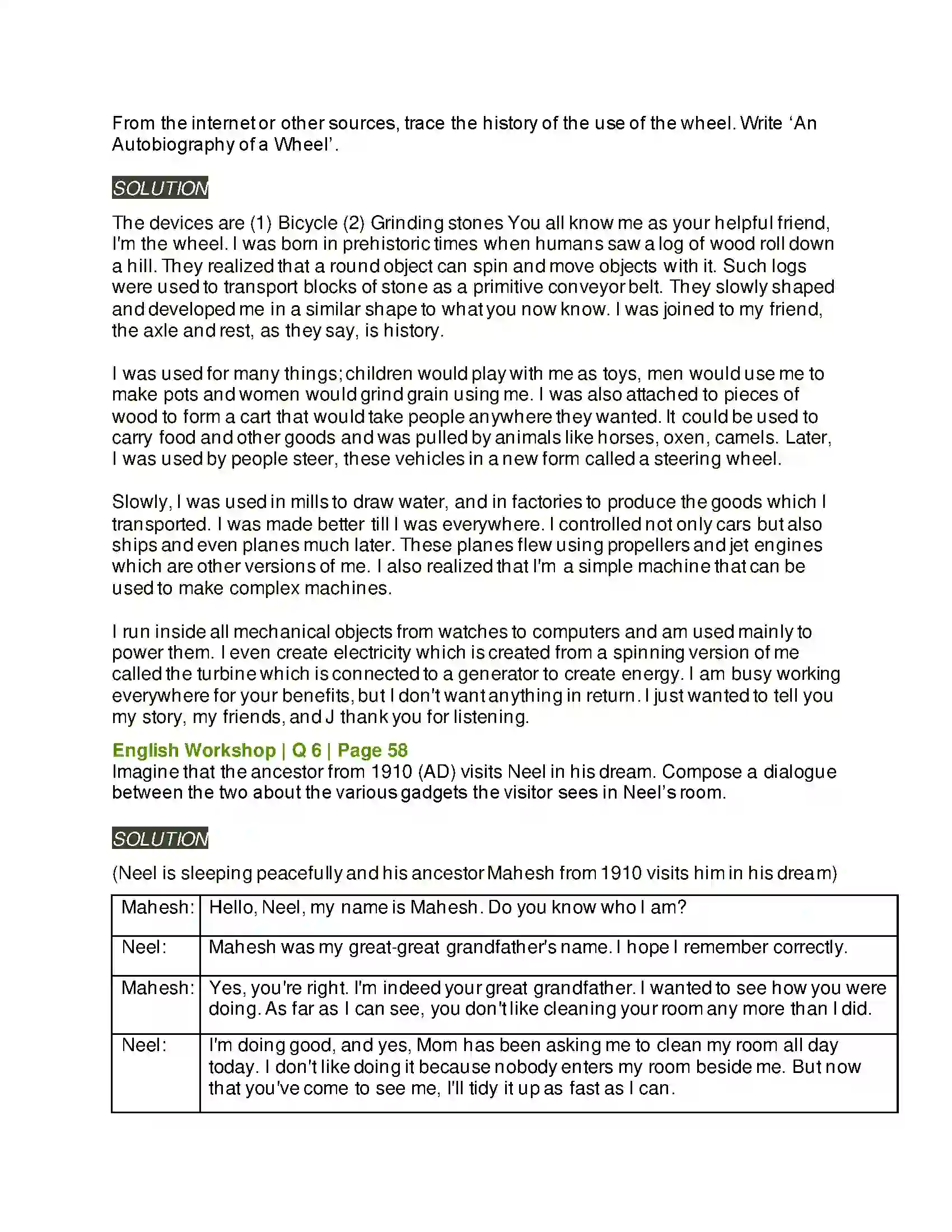 Maharashtra Board Class 9th Kumarbharati - English Medium 2.6 The Past in the Present Solution 9