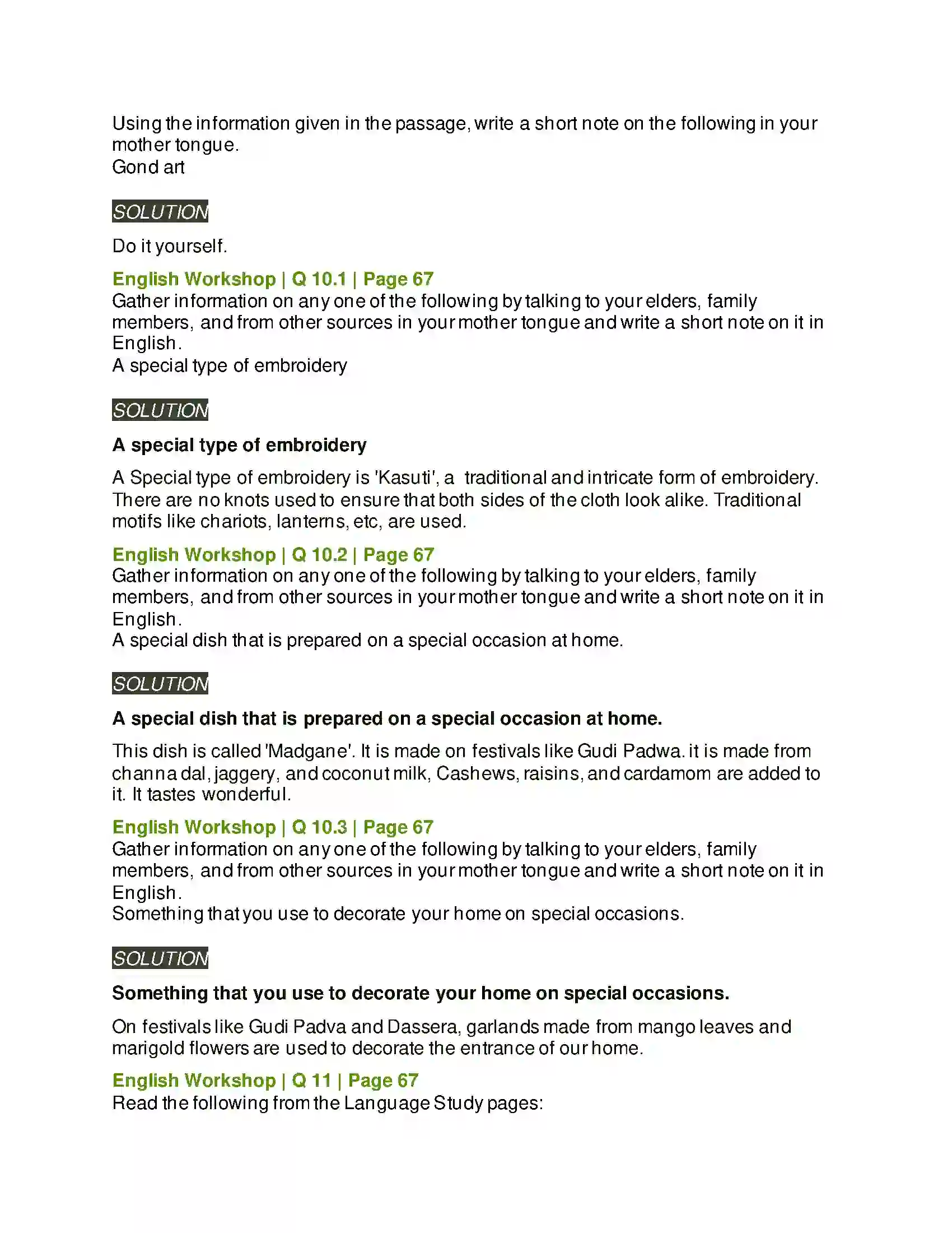 Maharashtra Board Class 9th Kumarbharati - English Medium 3.2 Reading Works of Art Solution 11