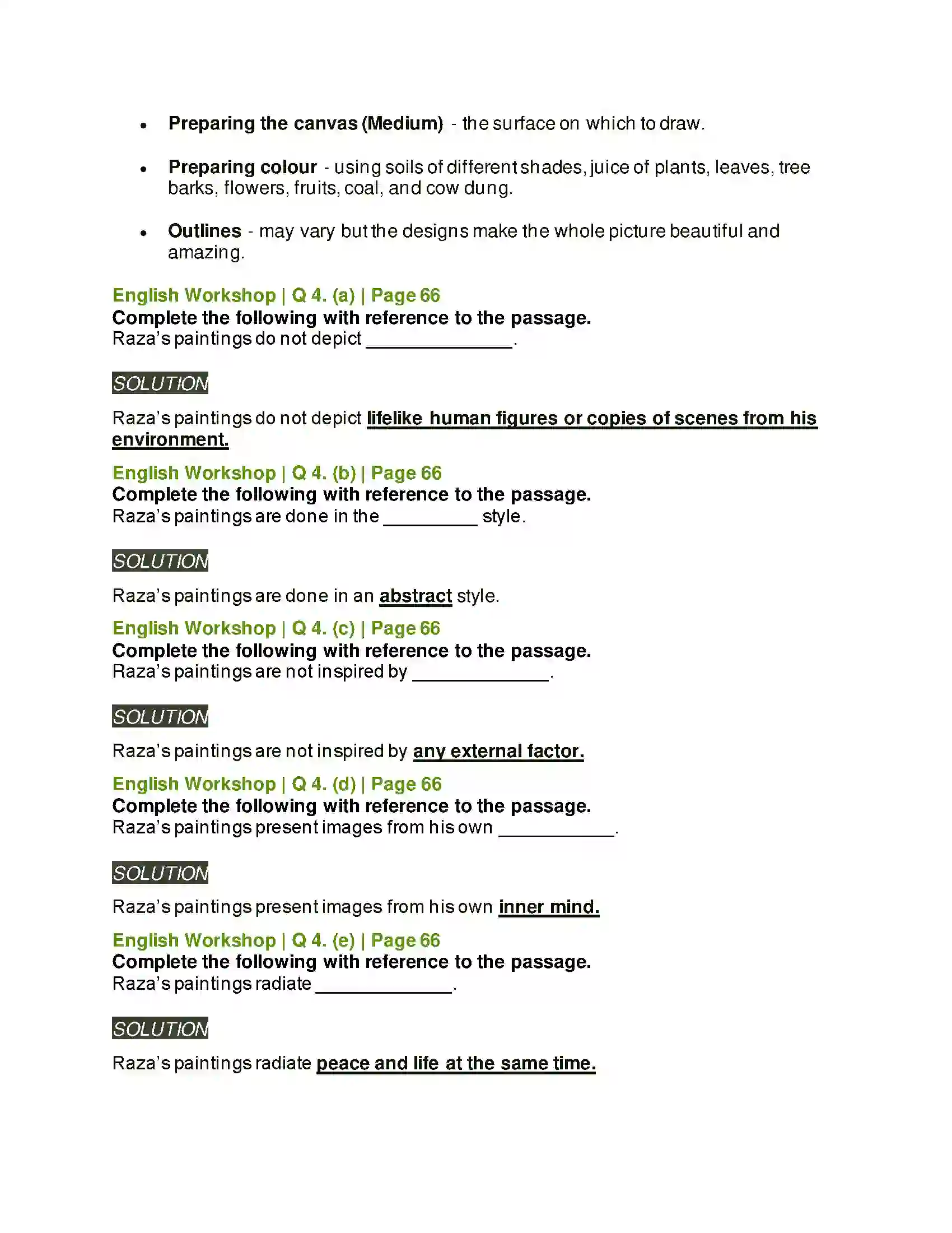 Maharashtra Board Class 9th Kumarbharati - English Medium 3.2 Reading Works of Art Solution 8