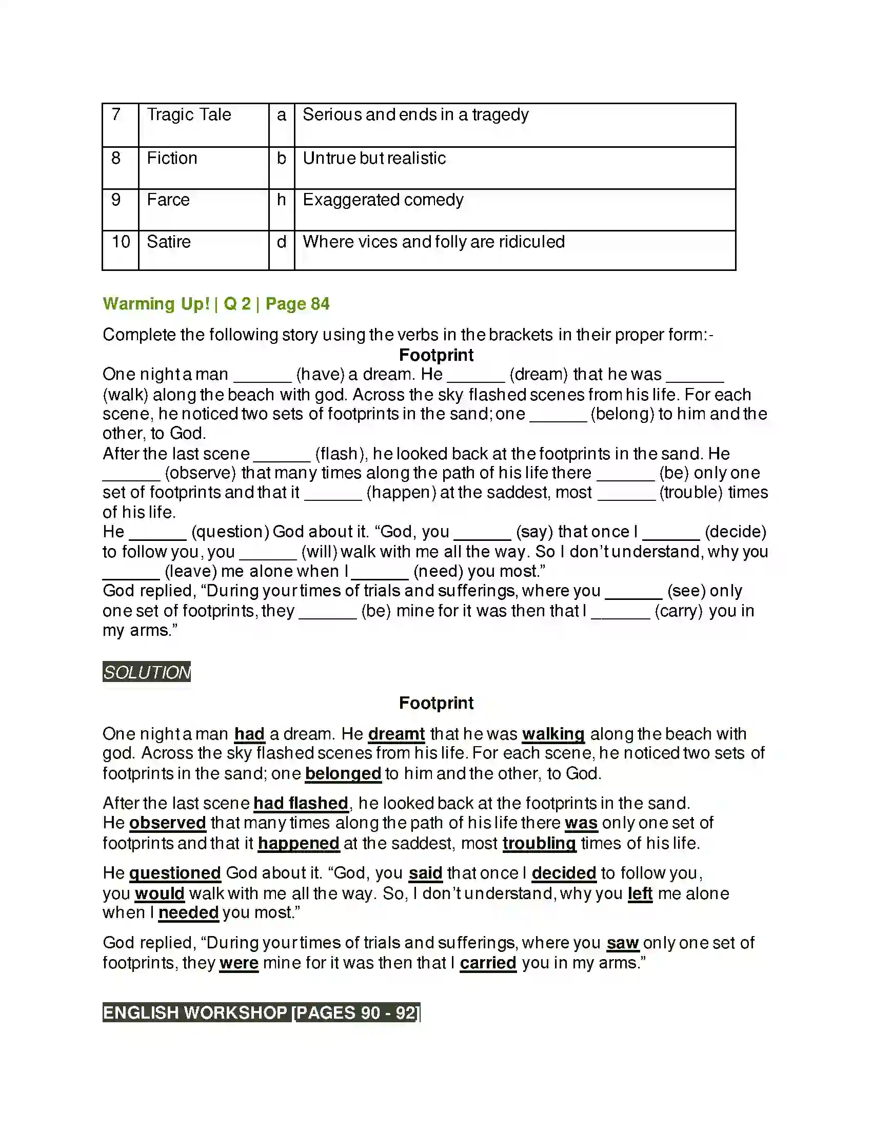 Maharashtra Board Class 9th Kumarbharati - English Medium 4.2 The Storyteller Solution 2