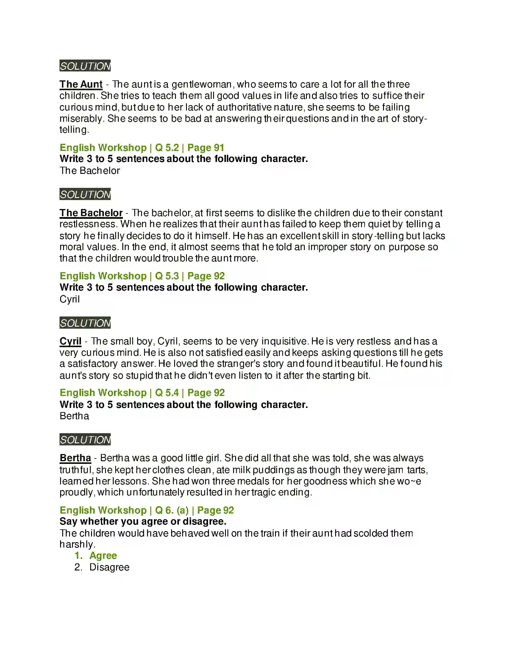Maharashtra Board Class 9th Kumarbharati - English Medium 4.2 The Storyteller Solution 6
