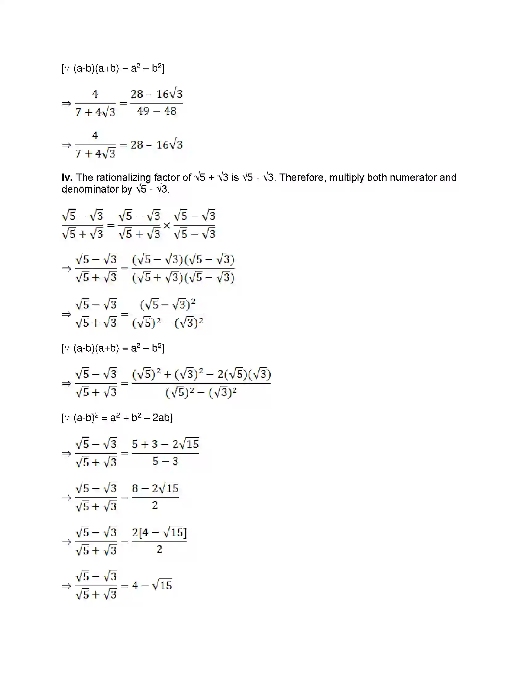 Maharashtra Board Class 9th Mathematics Part-I - English Medium Real Numbers Solution 28