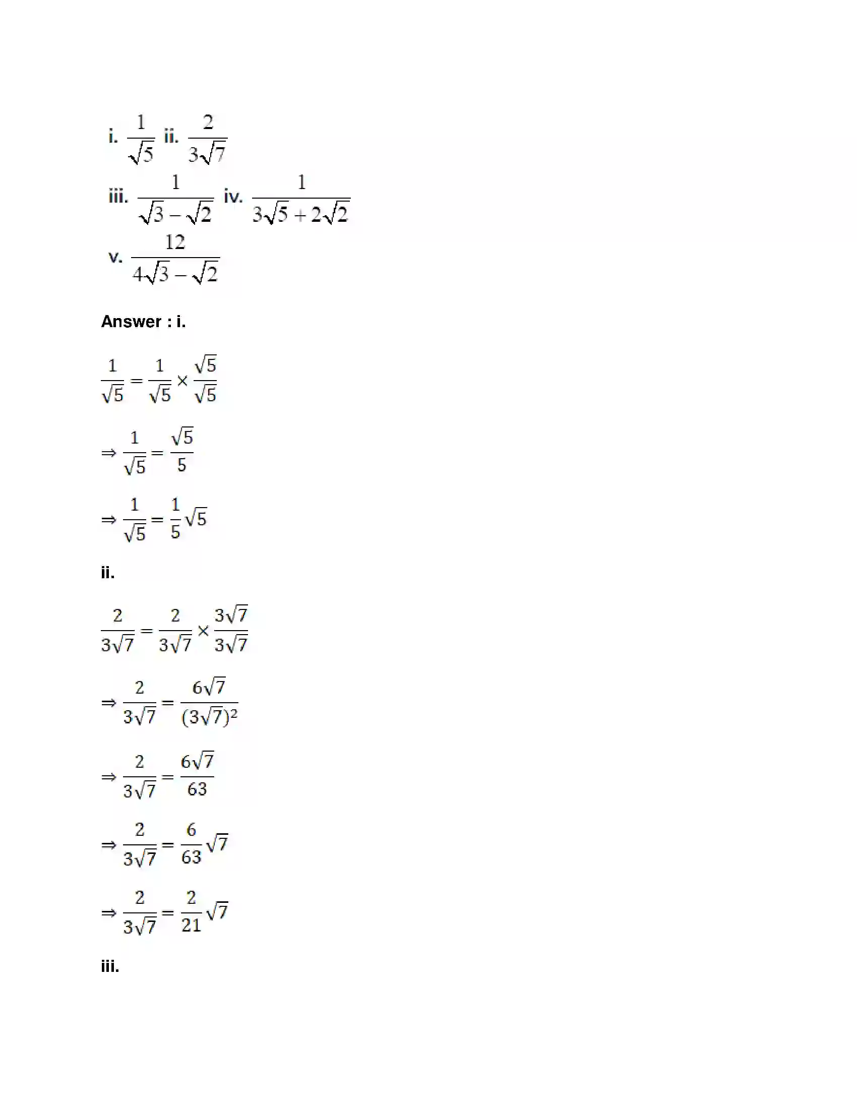 Maharashtra Board Class 9th Mathematics Part-I - English Medium Real Numbers Solution 44