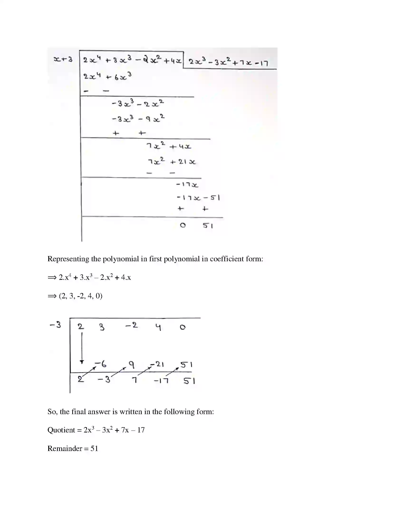 Maharashtra Board Class 9th Mathematics Part-I - English Medium Polynomials Solution 18