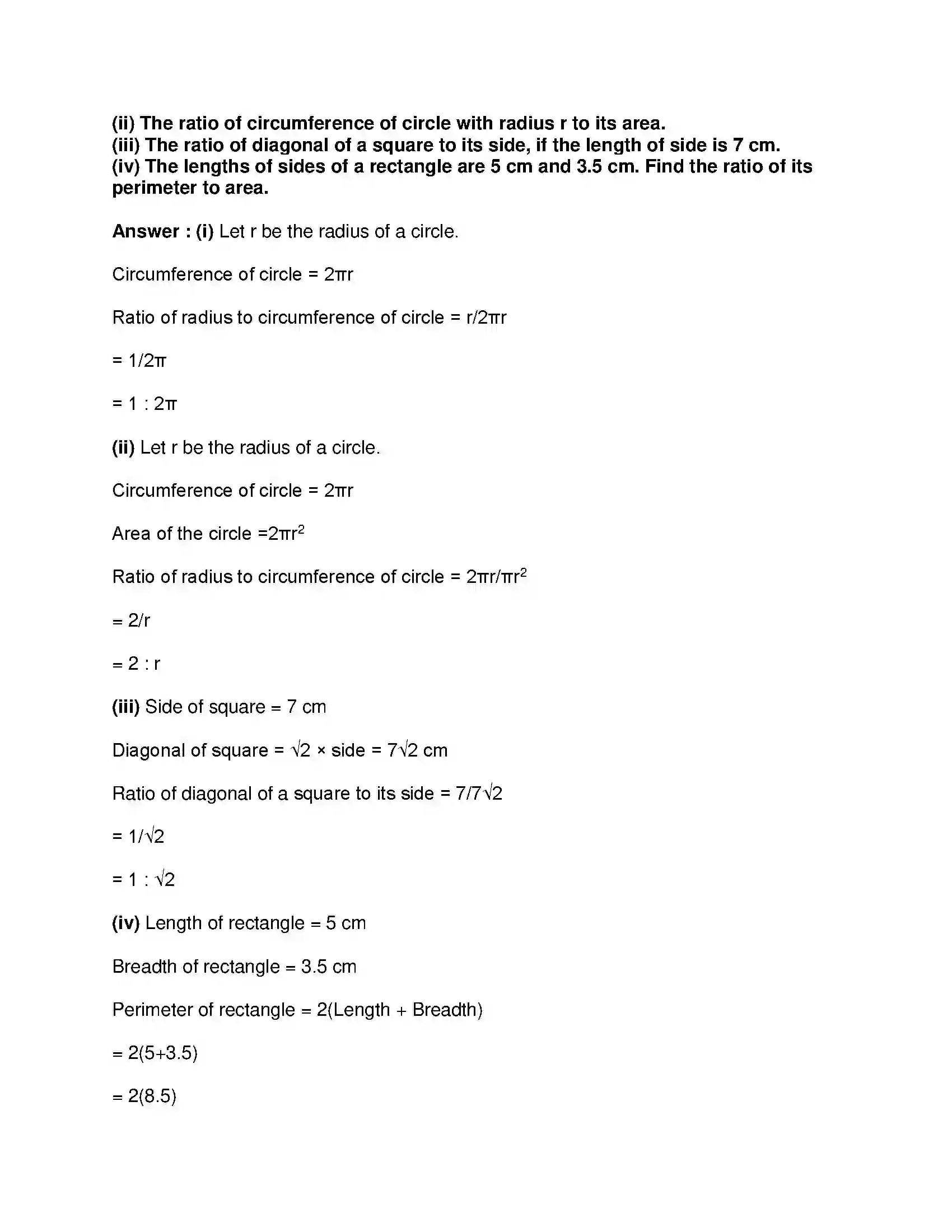 Maharashtra Board Class 9th Mathematics Part-I - English Medium Ratio and Proportion Solution 11
