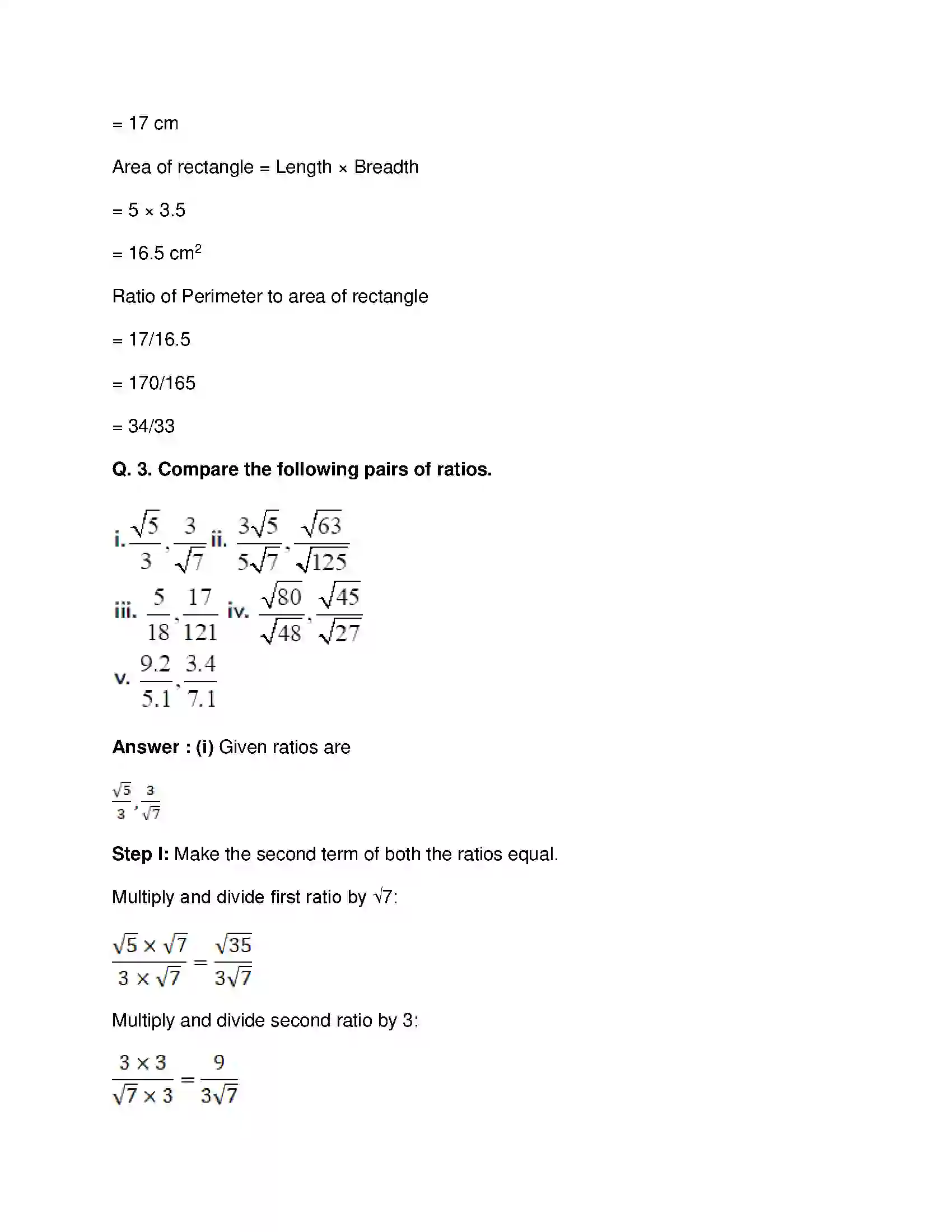Maharashtra Board Class 9th Mathematics Part-I - English Medium Ratio and Proportion Solution 12