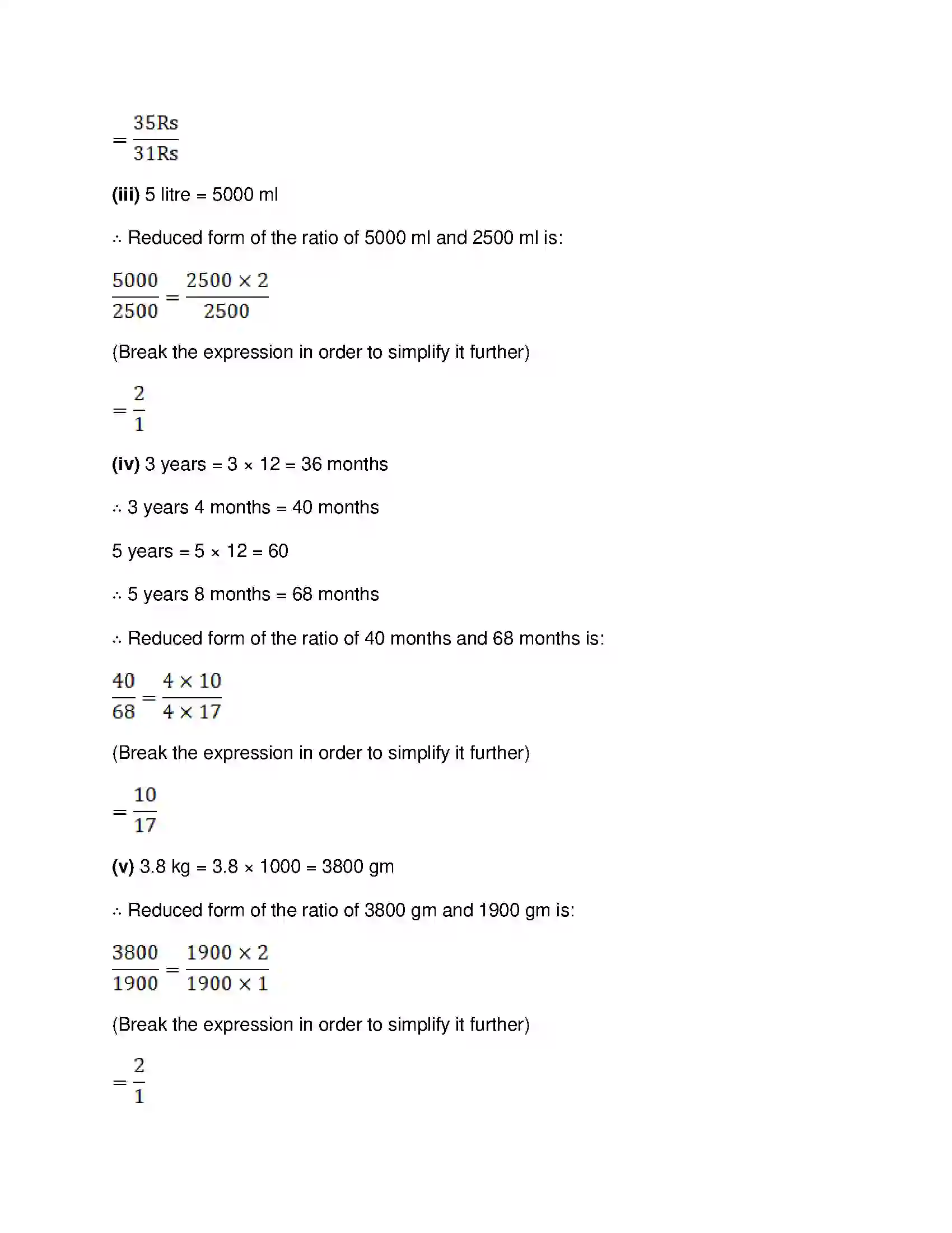Maharashtra Board Class 9th Mathematics Part-I - English Medium Ratio and Proportion Solution 3