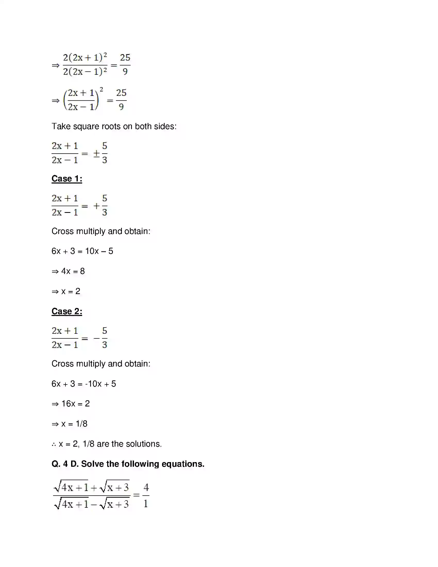 Maharashtra Board Class 9th Mathematics Part-I - English Medium Ratio and Proportion Solution 32