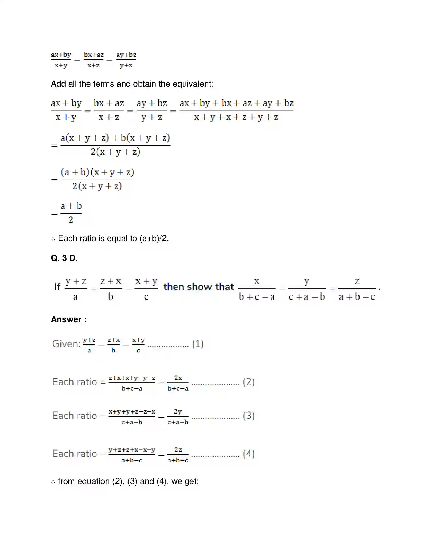Maharashtra Board Class 9th Mathematics Part-I - English Medium Ratio and Proportion Solution 40