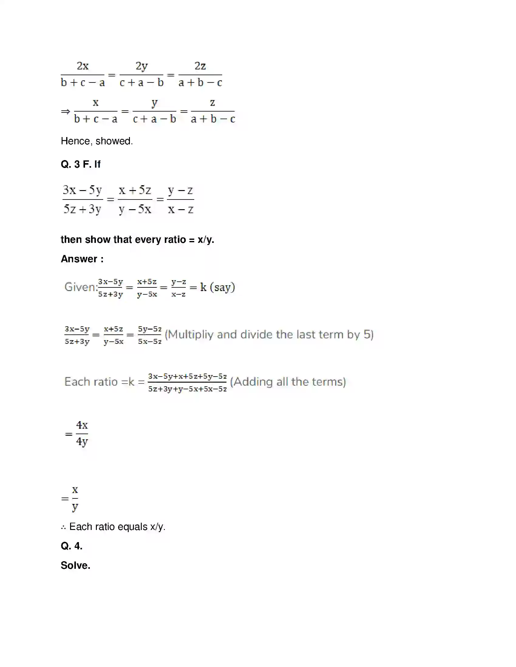 Maharashtra Board Class 9th Mathematics Part-I - English Medium Ratio and Proportion Solution 41