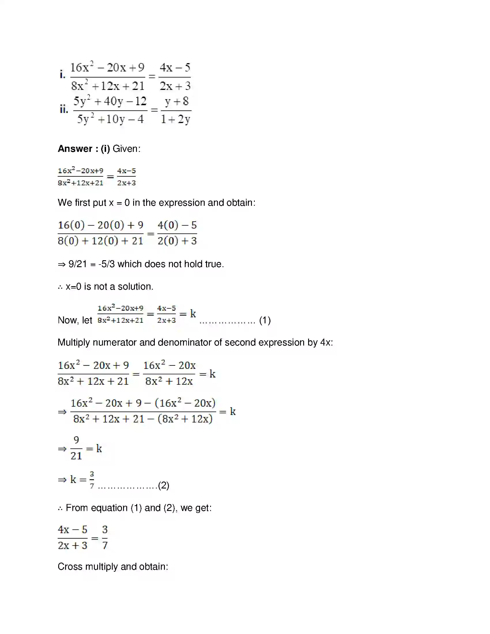 Maharashtra Board Class 9th Mathematics Part-I - English Medium Ratio and Proportion Solution 42