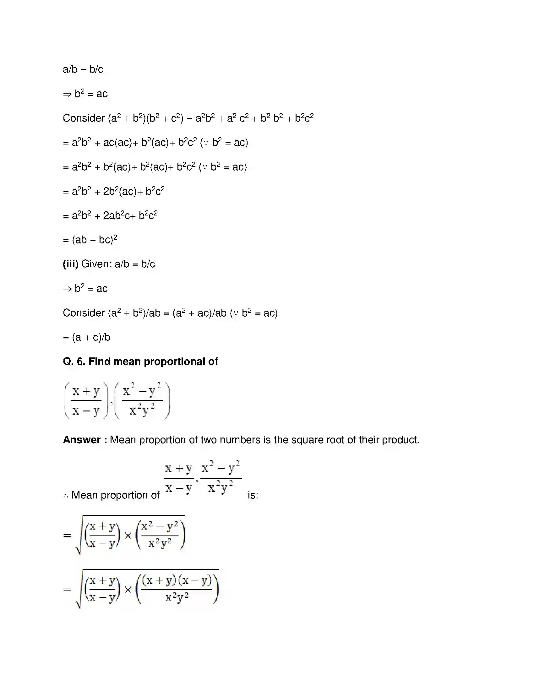 Maharashtra Board Class 9th Mathematics Part-I - English Medium Ratio and Proportion Solution 47