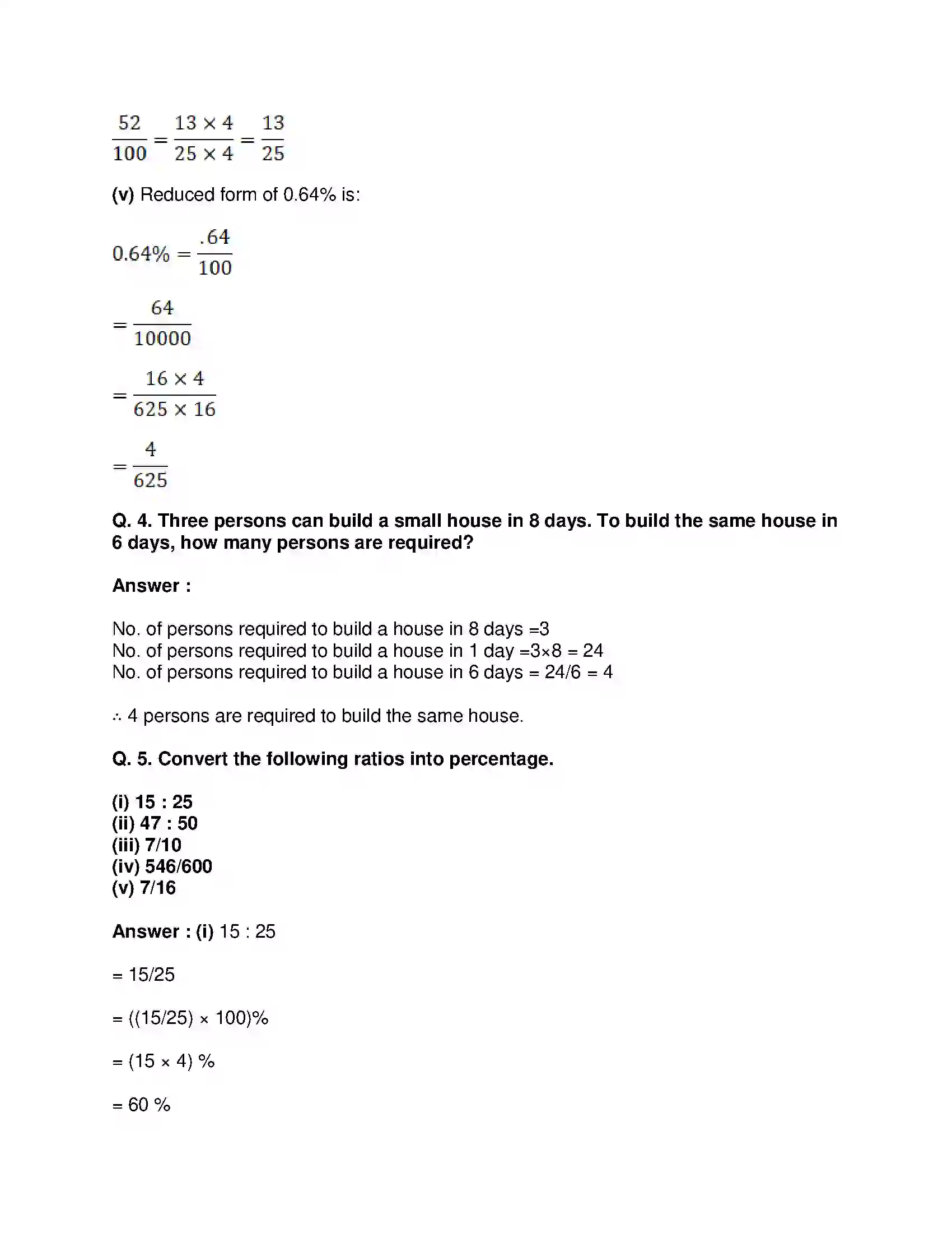 Maharashtra Board Class 9th Mathematics Part-I - English Medium Ratio and Proportion Solution 5