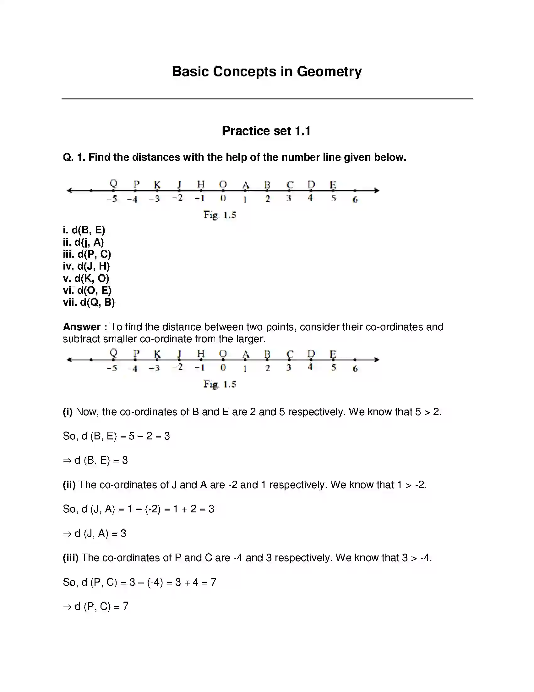 Maharashtra Board Class 9th Mathematics Part-II - English Medium Basic Concepts in Geometry Solution 1